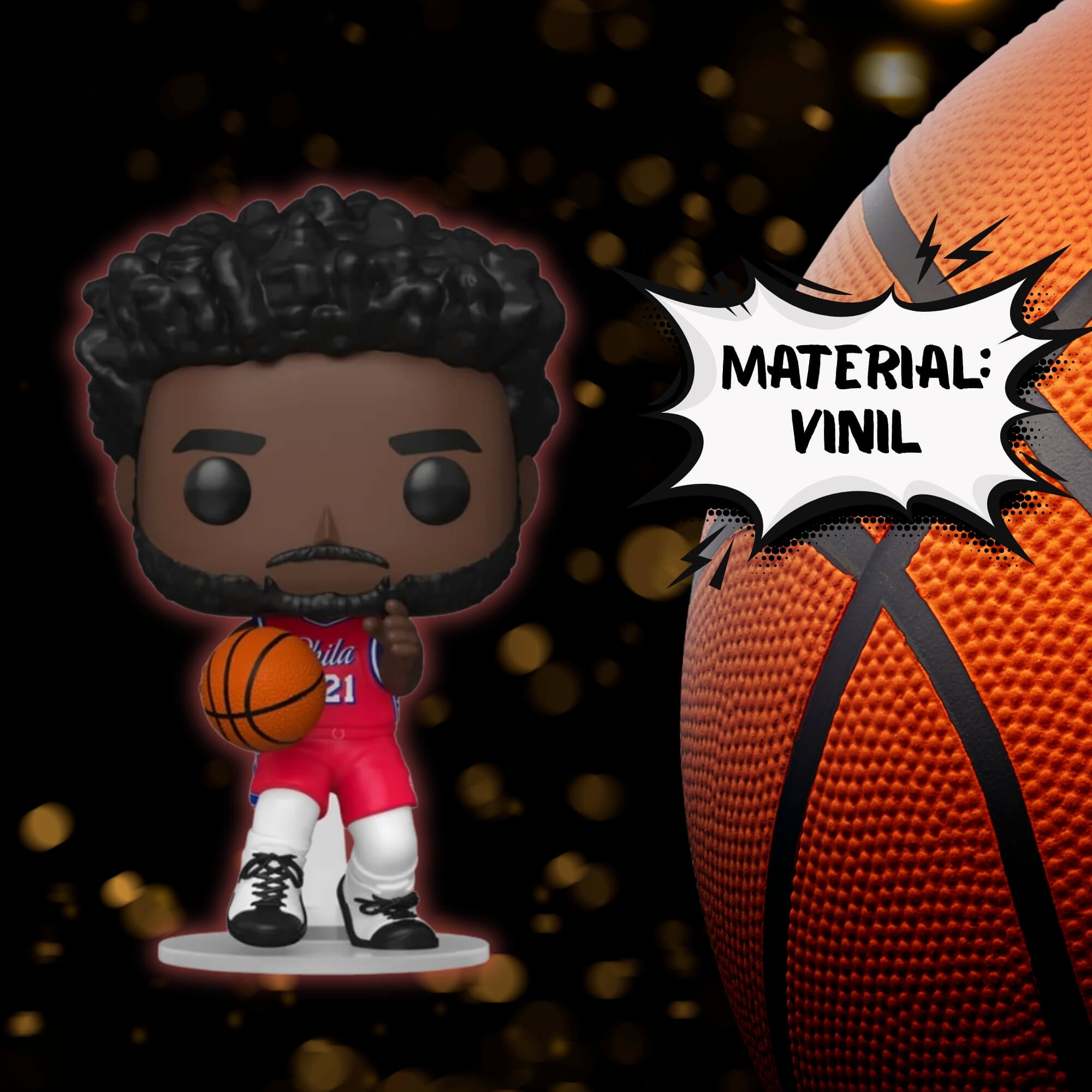 Boneco Funko Pop! NBA 76ers - Joel Embiid Candide - 12408
