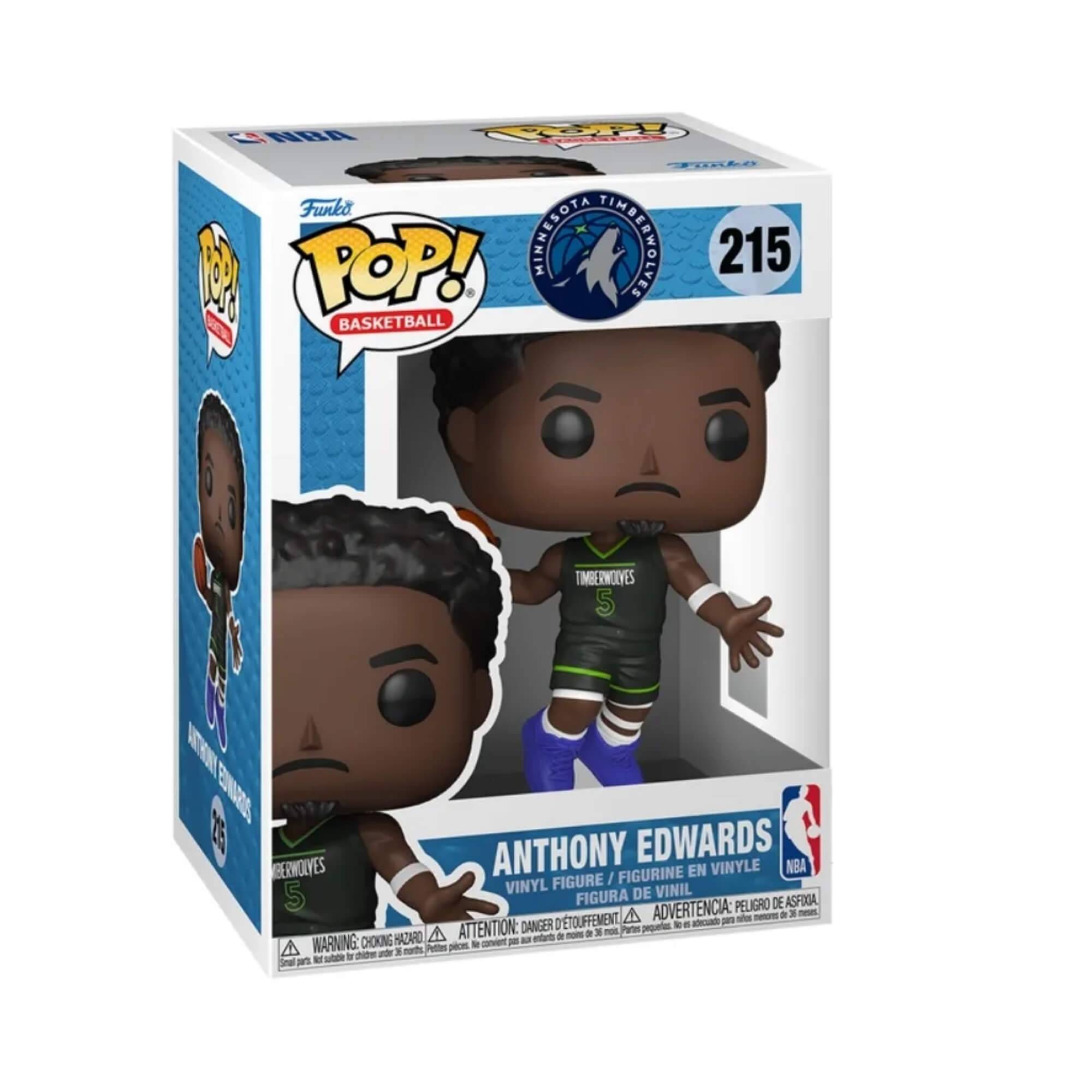 Boneco Funko Pop! NBA Timberwolves - Anthony Edwards Candide - 12413