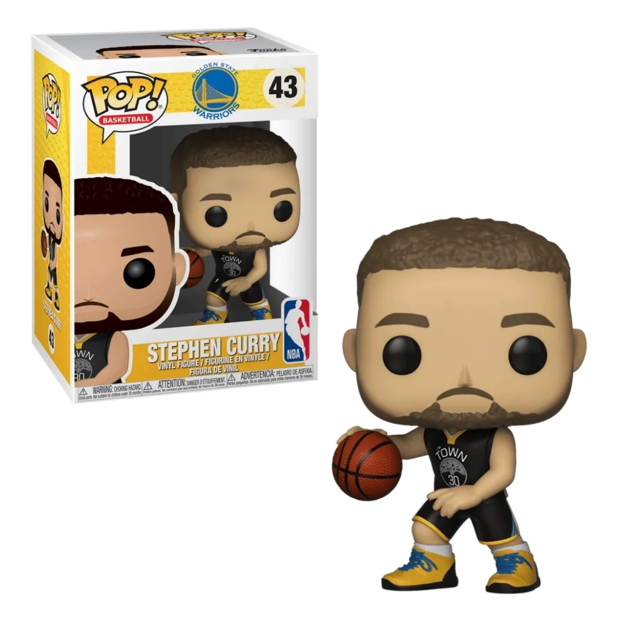 Boneco Funko Pop! NBA Warriors - Stephen Curry Candide - 12344