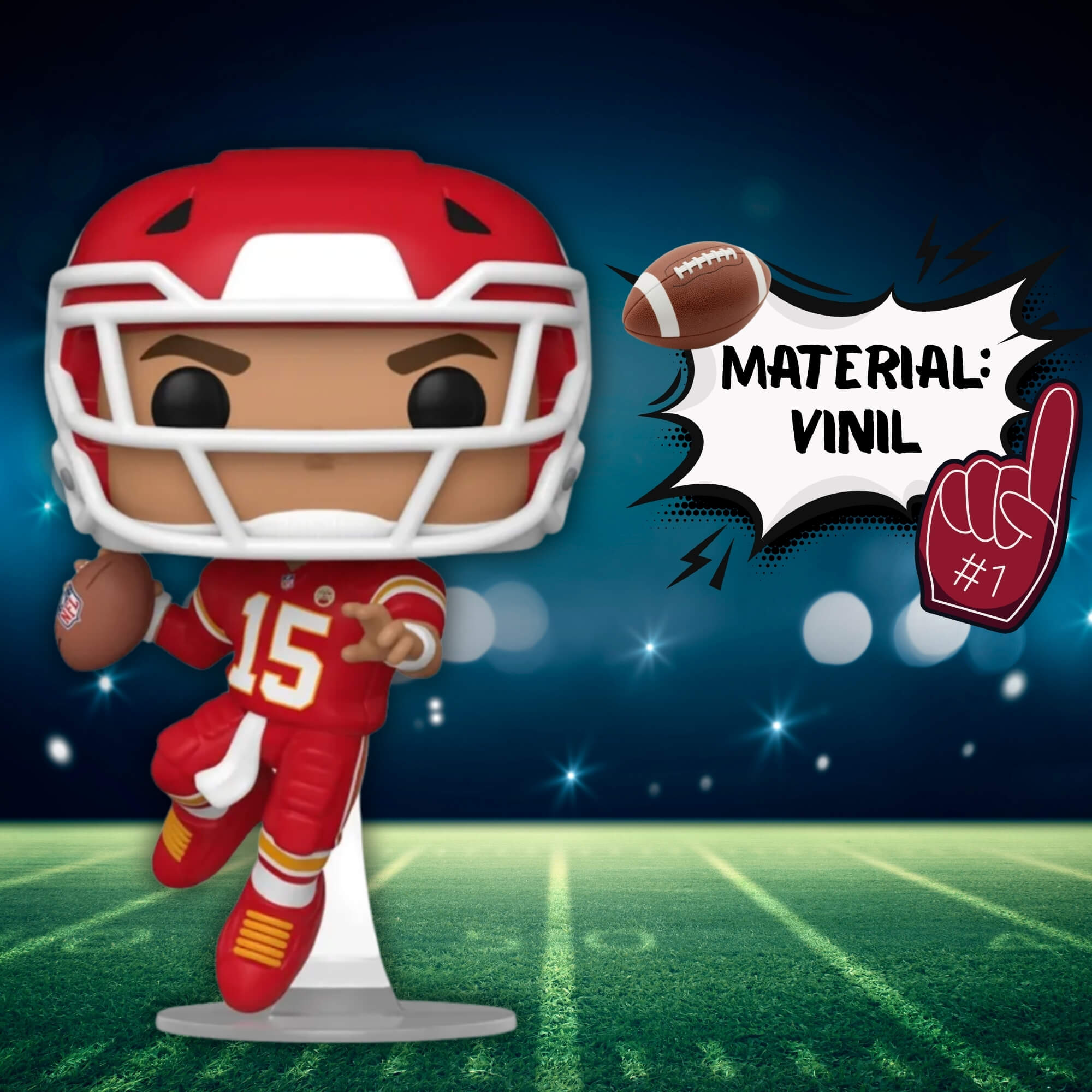 Boneco Funko Pop! NFL Chiefs - Patrick Mahomes II Candide - 11914