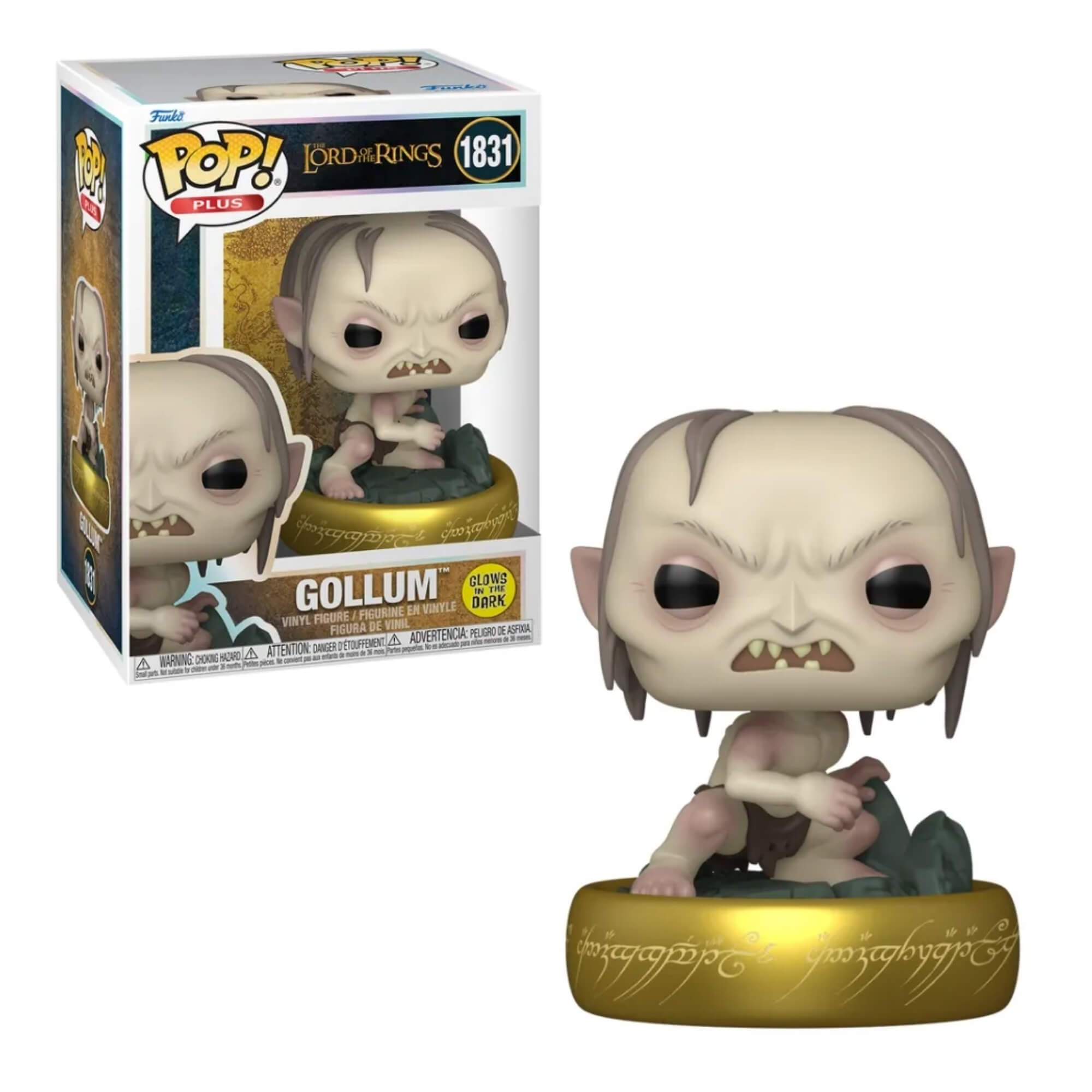 Boneco Funko Pop! Exclusivo O Senhor dos Anéis - Gollum (Glow) Candide - 12618