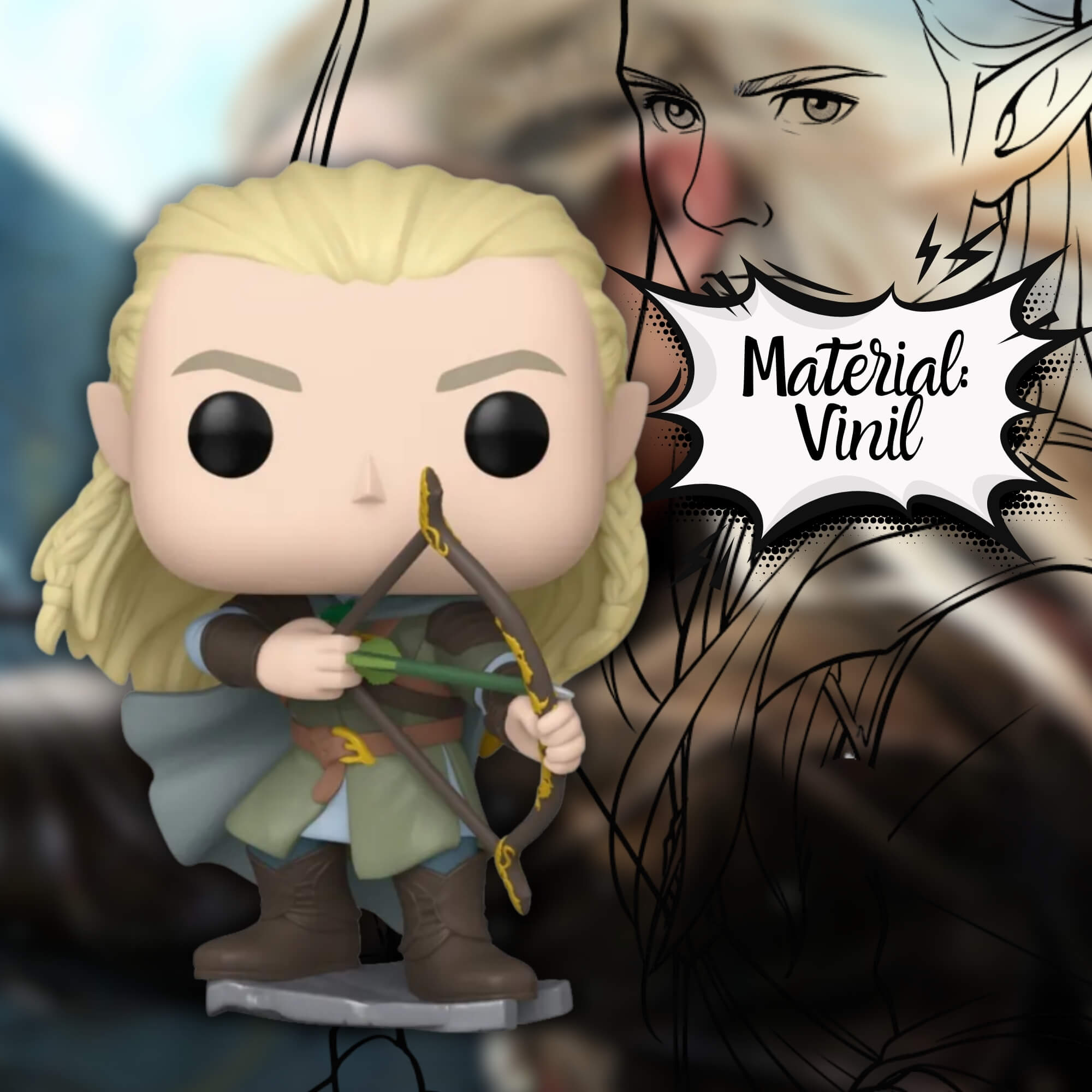 Boneco Funko Pop! O Senhor Dos Aneis - Legolas Candide - 11473