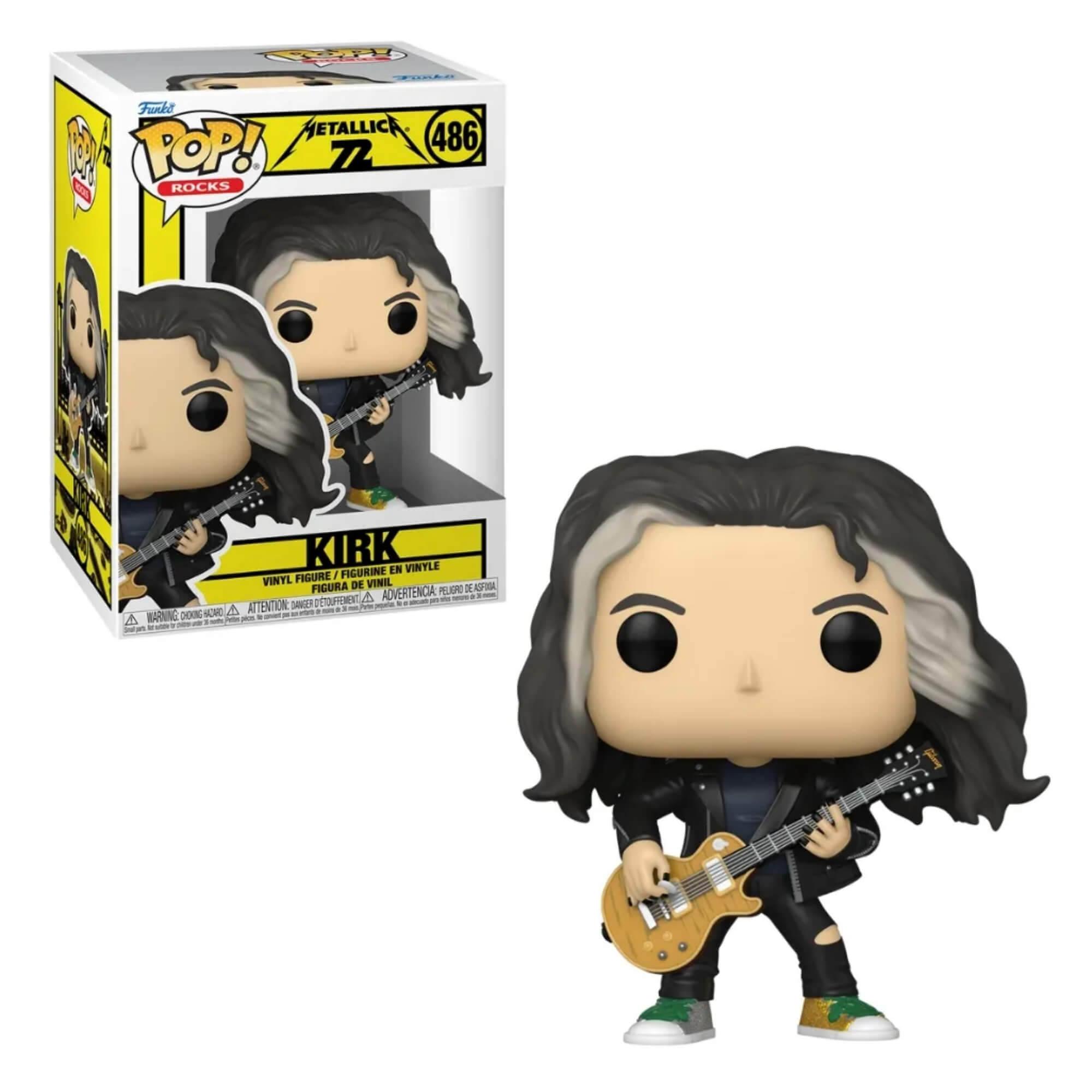 Boneco Funko Pop! Rocks Metallica - Kirk Hammett Edição Especial 72 Seasons Candide - 12722