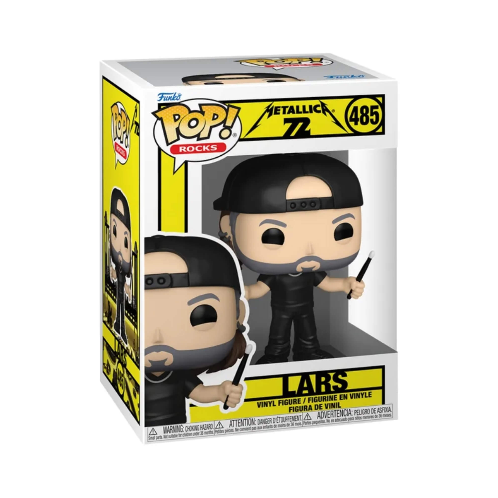 Boneco Funko Pop! Rocks Metallica - Lars Ulrich Edição 72 Seasons Candide - 12723