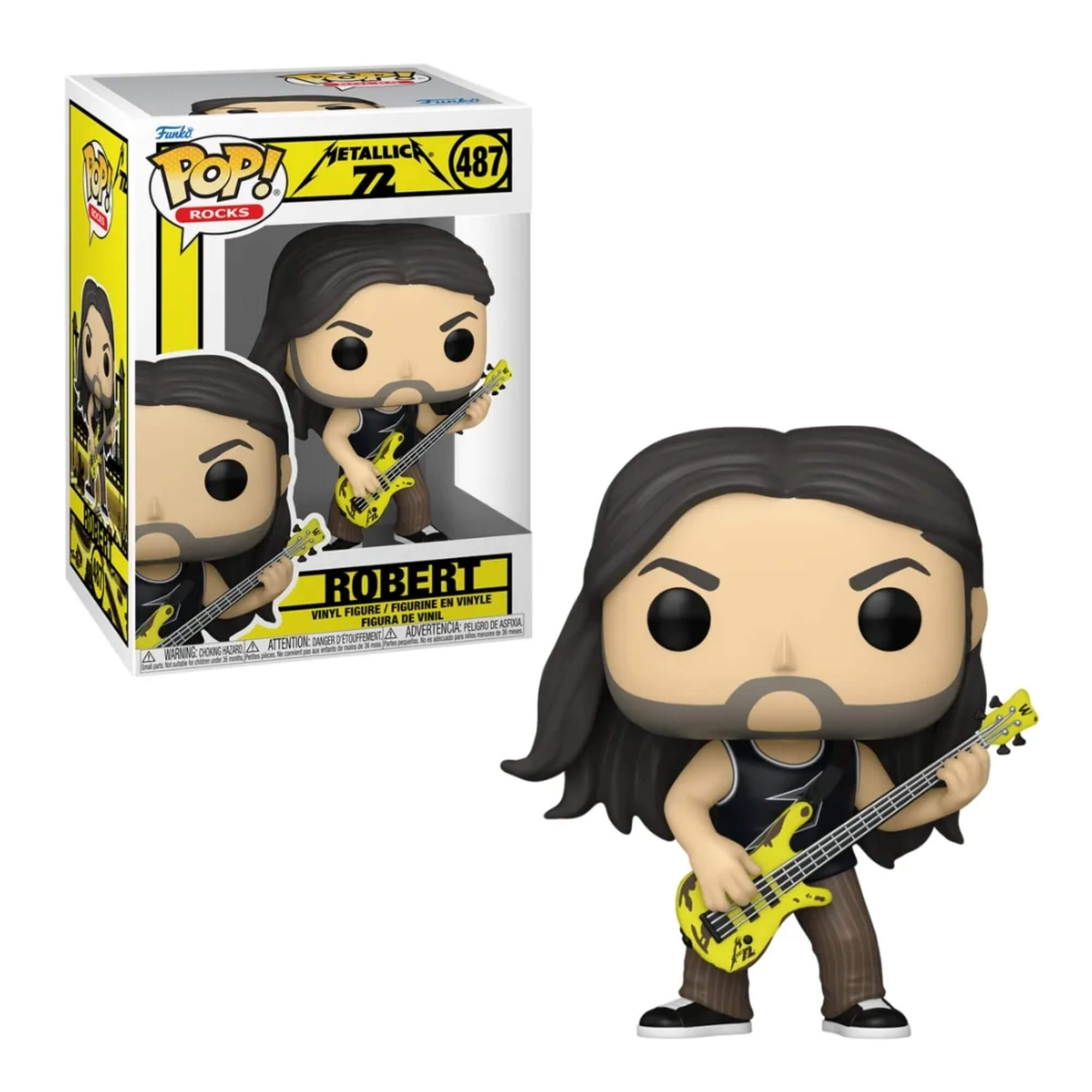 Boneco Funko Pop! Rocks Metallica - Robert Trujillo Edição 72 Seasons Candide - 12724