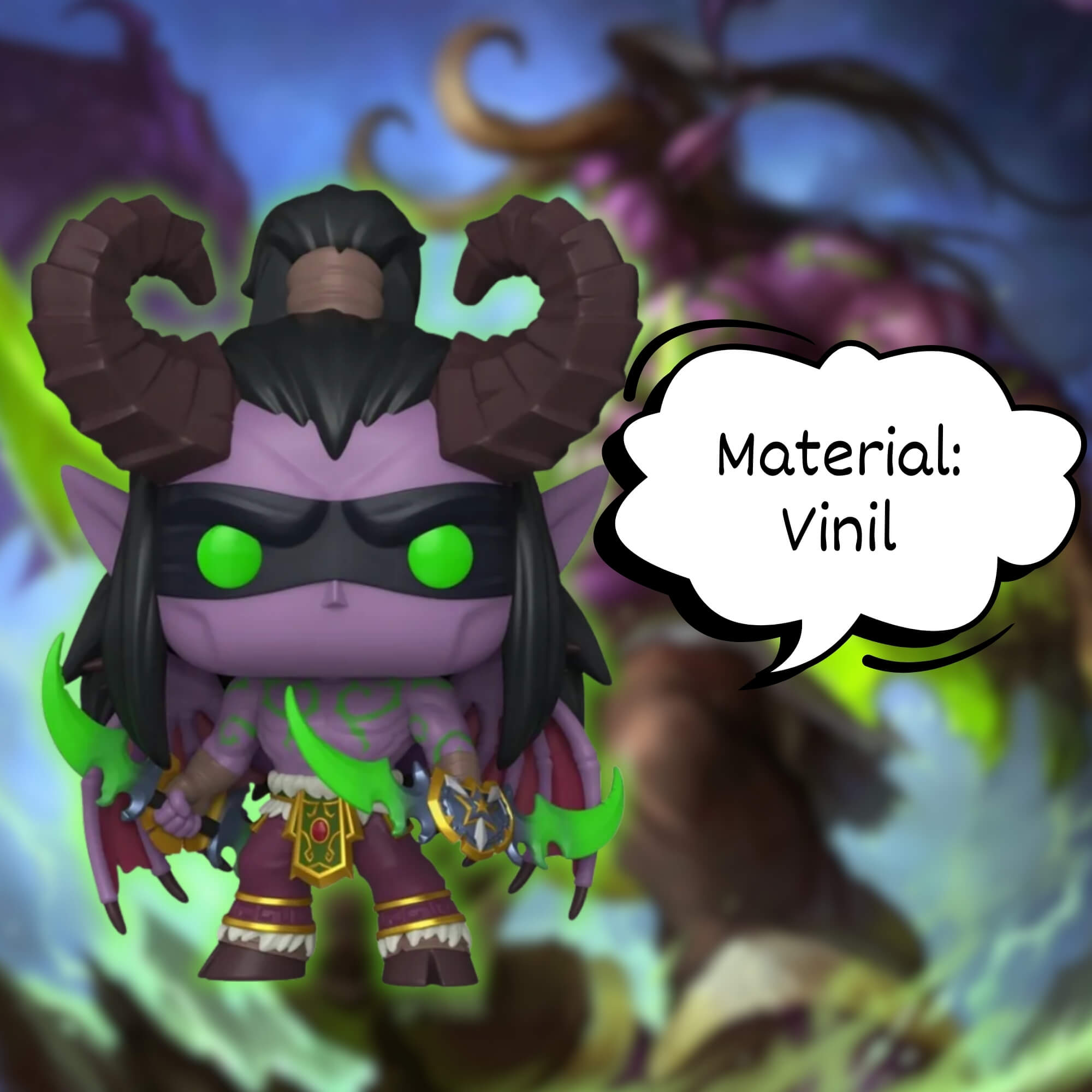 Boneco Funko Pop! World Of Warcraft Illidan Candide - 12605