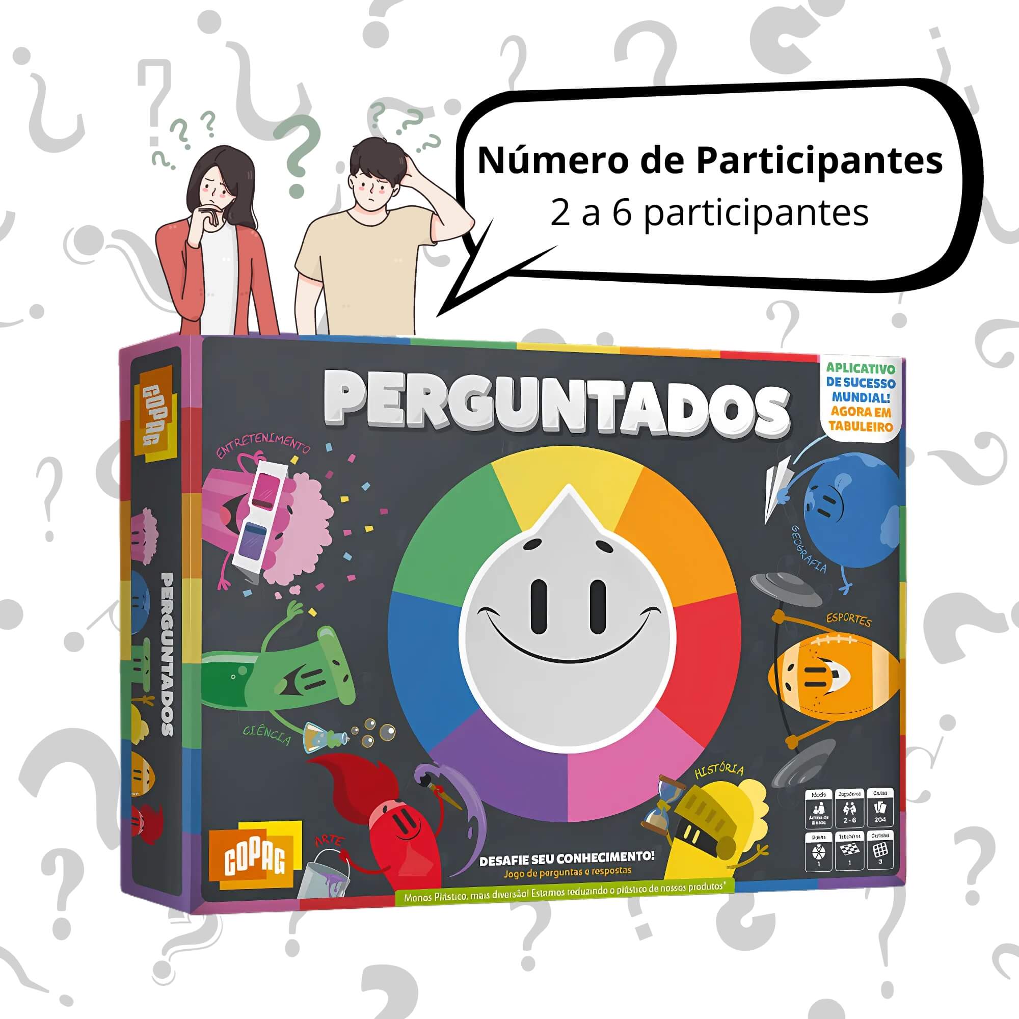 COMP Kit 2 Jogos de Tabuleiro Perguntados: Tradicional + Especialistas Copag