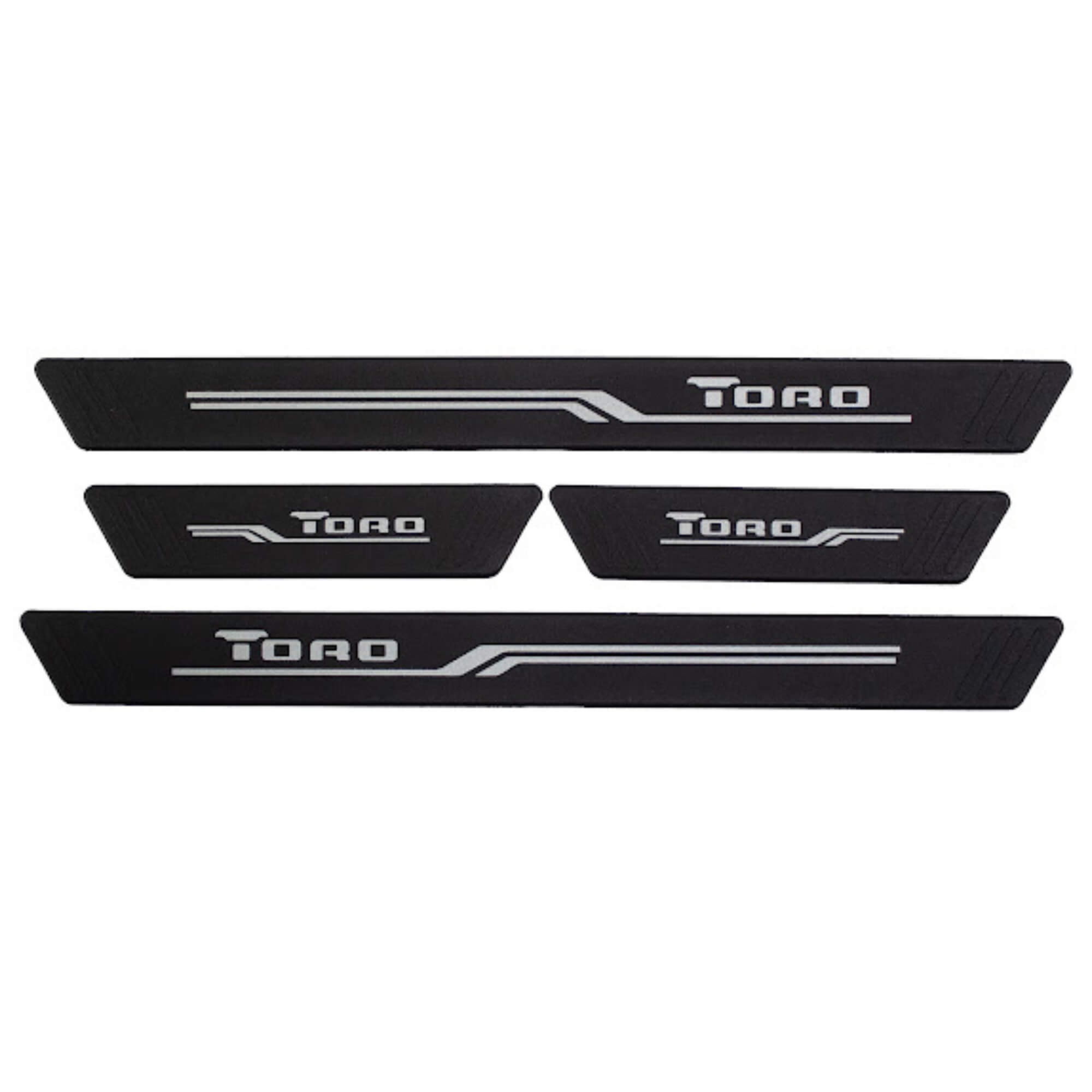 COMP Kit Automotivo Tapete Bandeja + Soleira Preta Fiat Toro A partir de 2016