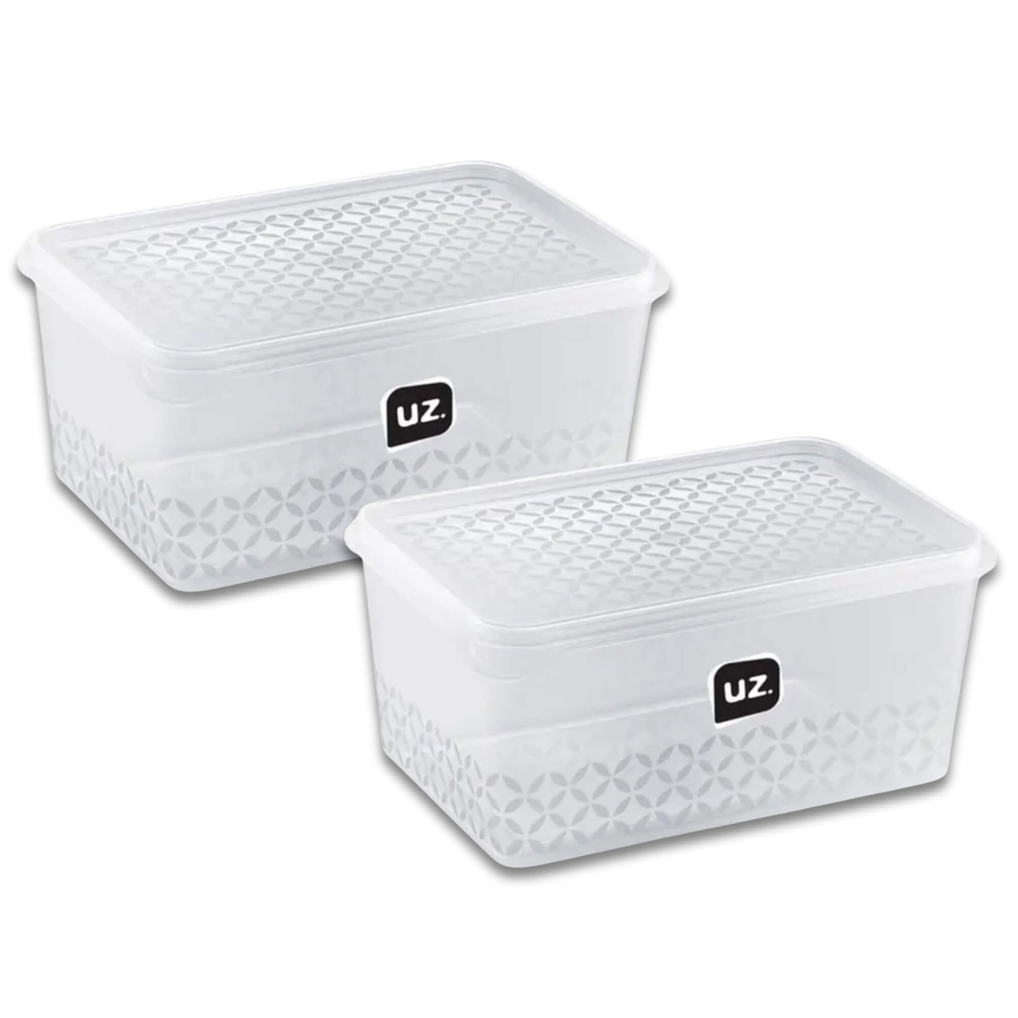 COMP Kit com 2 Potes Multiuso com Tampa UZ 1 Litro – Organização, Praticidade e Conservação