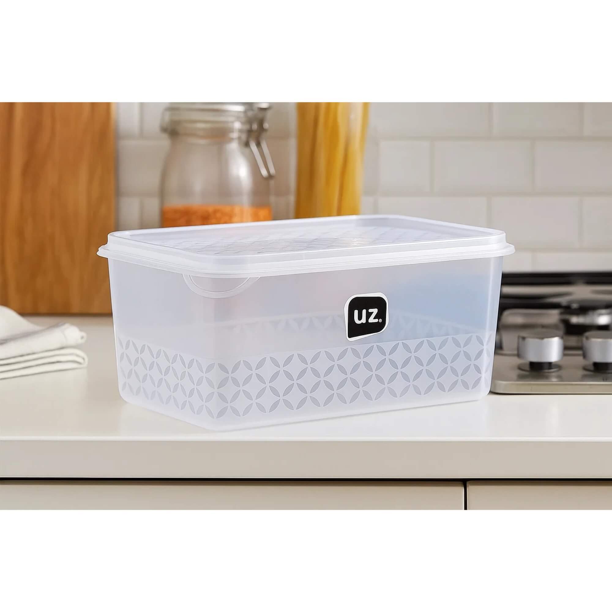 COMP Kit com 2 Potes Multiuso com Tampa UZ 1 Litro – Organização, Praticidade e Conservação
