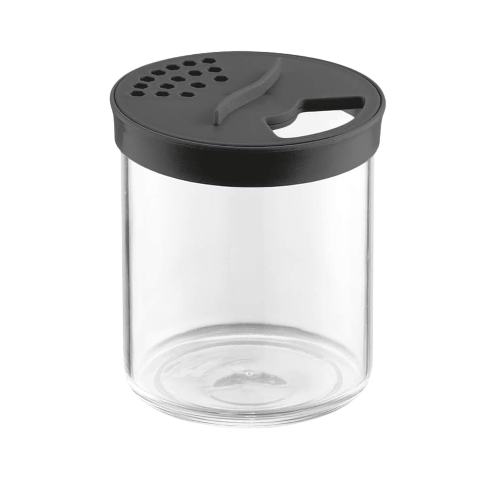 COMP Kit UZ Utilidades: Porta Condimento 250ml Farinheiro c/ Tampa + Porta Condimentos Plus 300ml