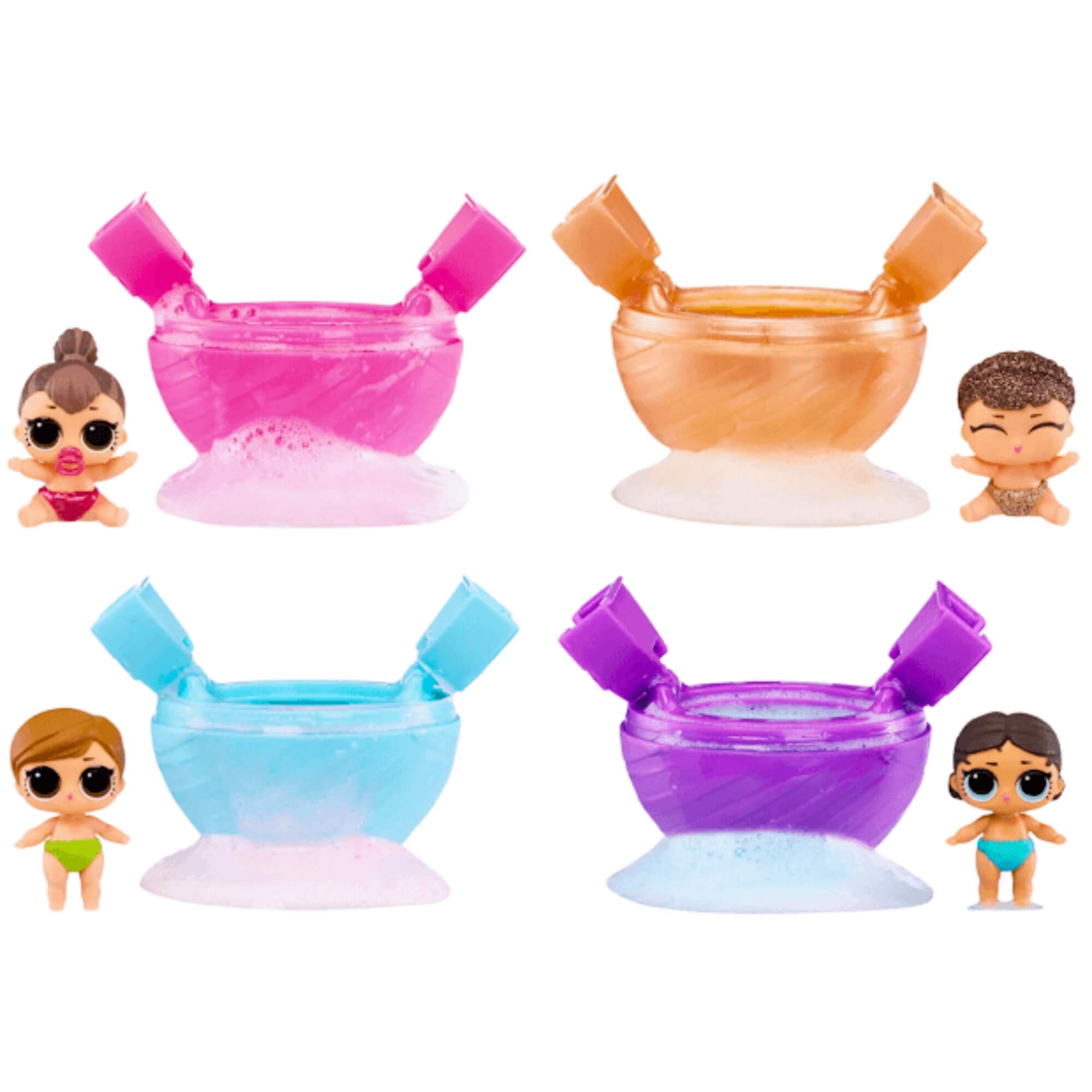 COMP Kit LOL Surprise Viagem pelo Mundo 214 Peças + 1 Boneca Bubble Surprise Lil Sisters Sortida