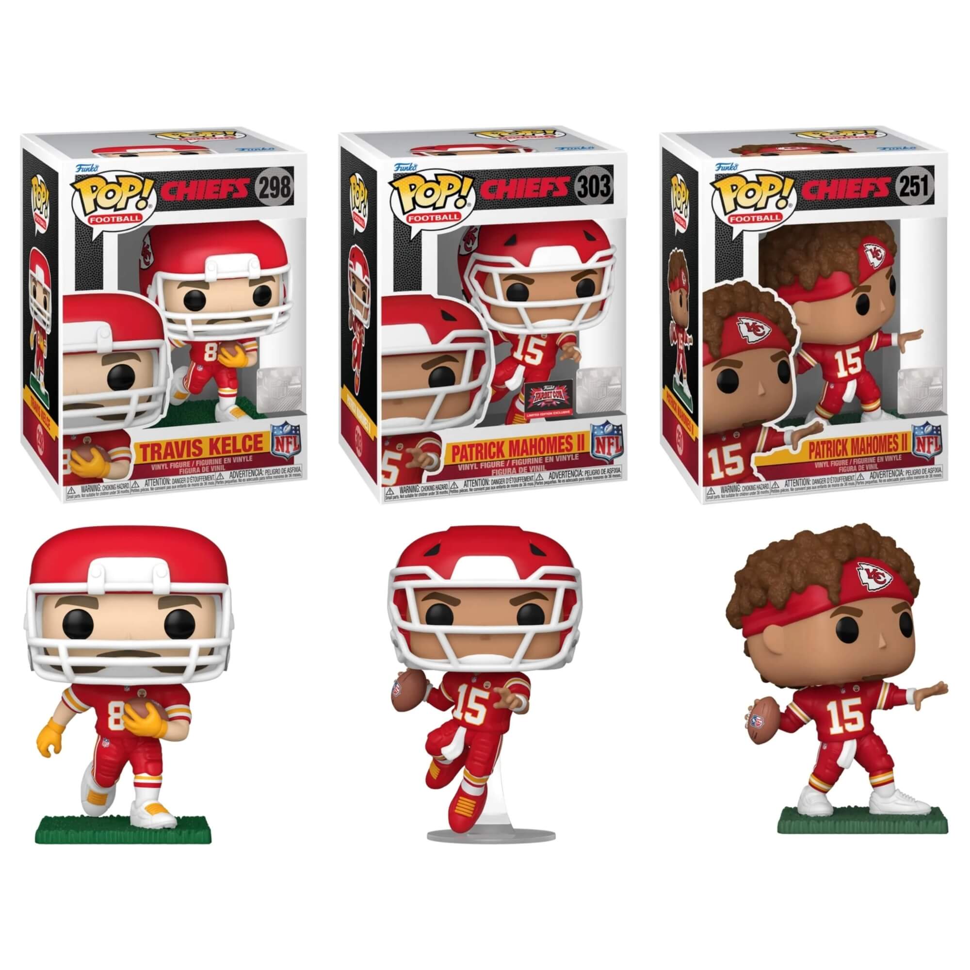 VAR Boneco Funko Pop! NFL Chiefs Candide (Escolha o Jogador)
