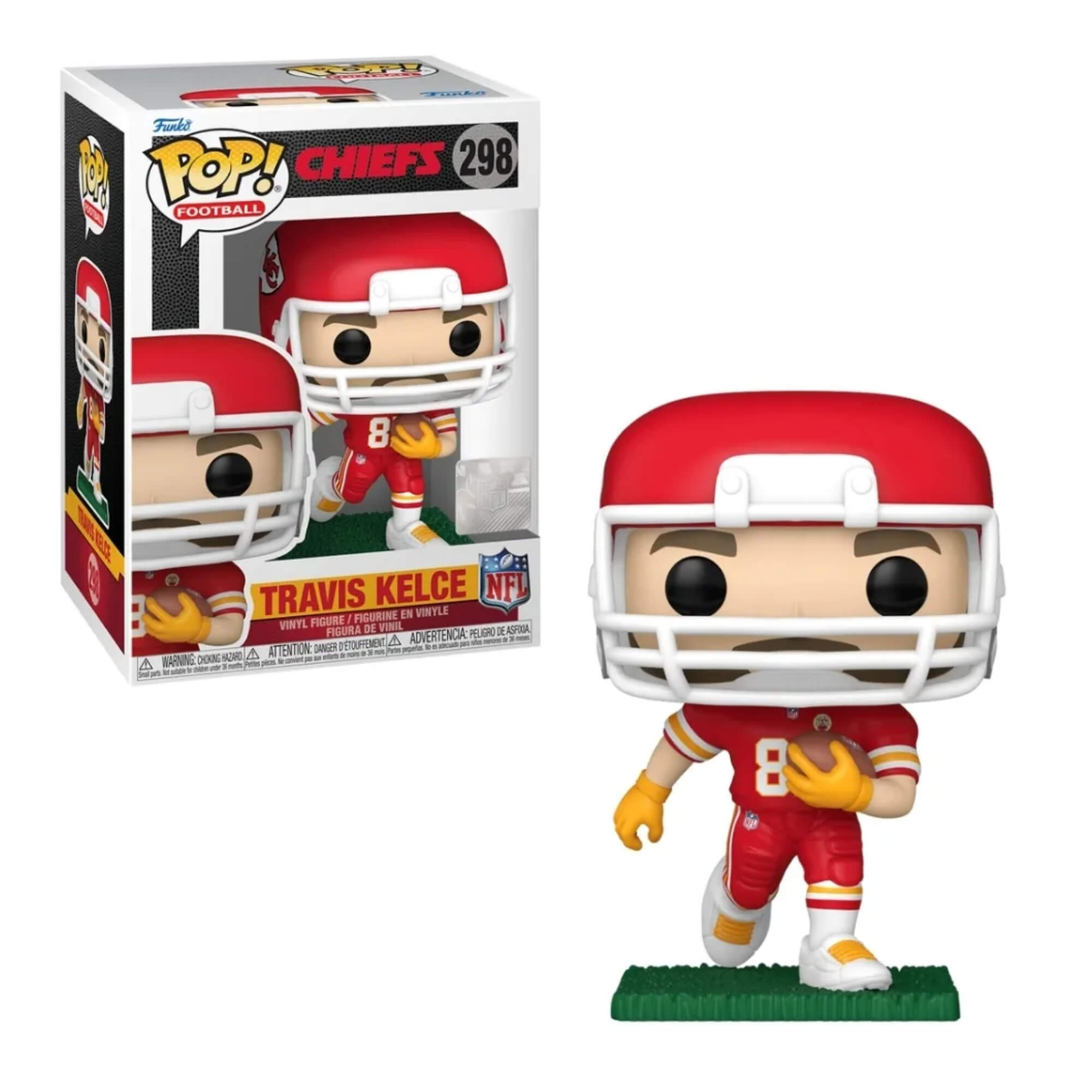 VAR Boneco Funko Pop! NFL Chiefs Candide (Escolha o Jogador) Jogador:Travis Kelce