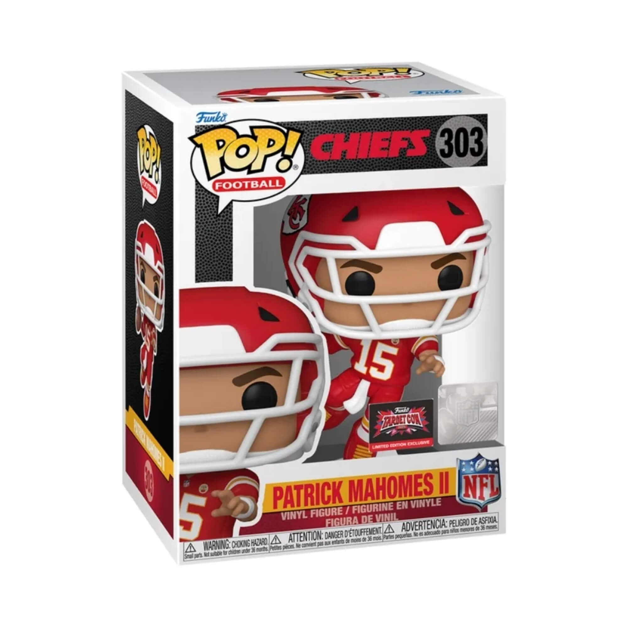 VAR Boneco Funko Pop! NFL Chiefs Candide (Escolha o Jogador) Jogador:Patrick Mahomes II