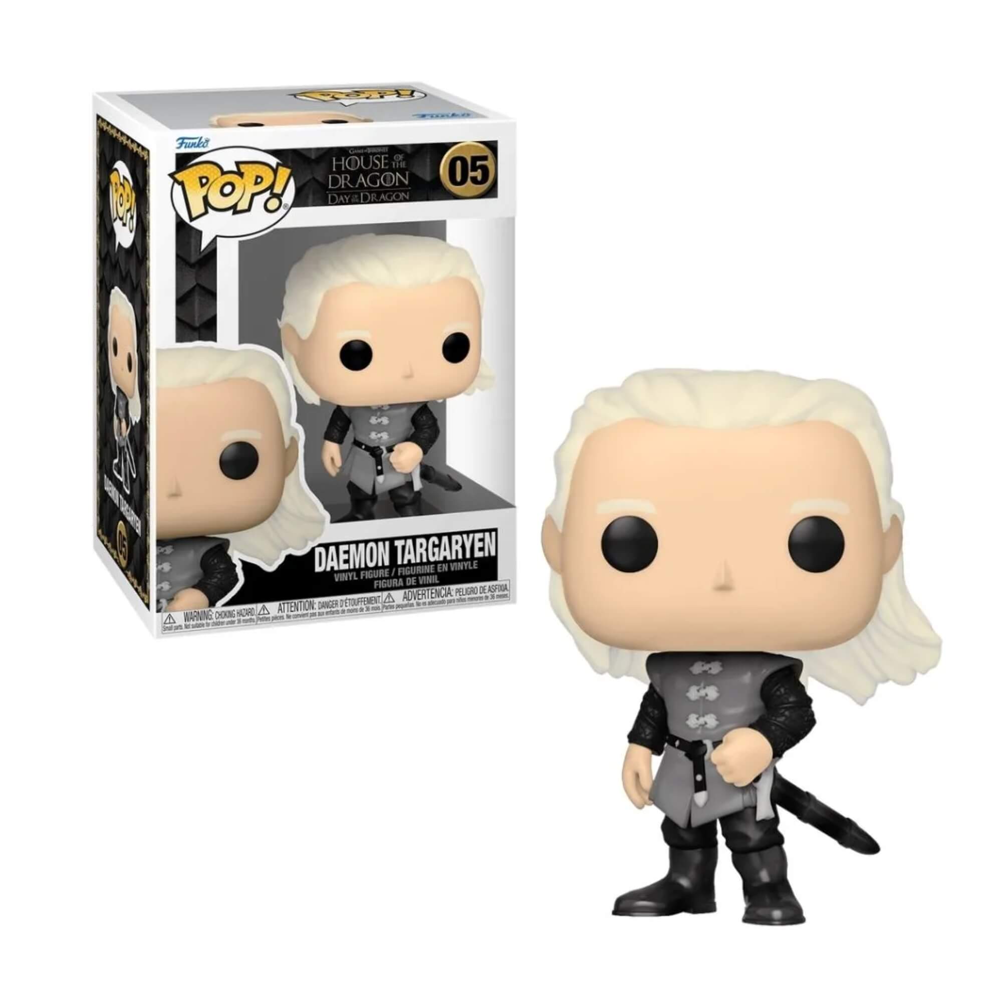 COMP Kit Funko Pop! Casa do Dragão - Daemon e Aemond Targaryen