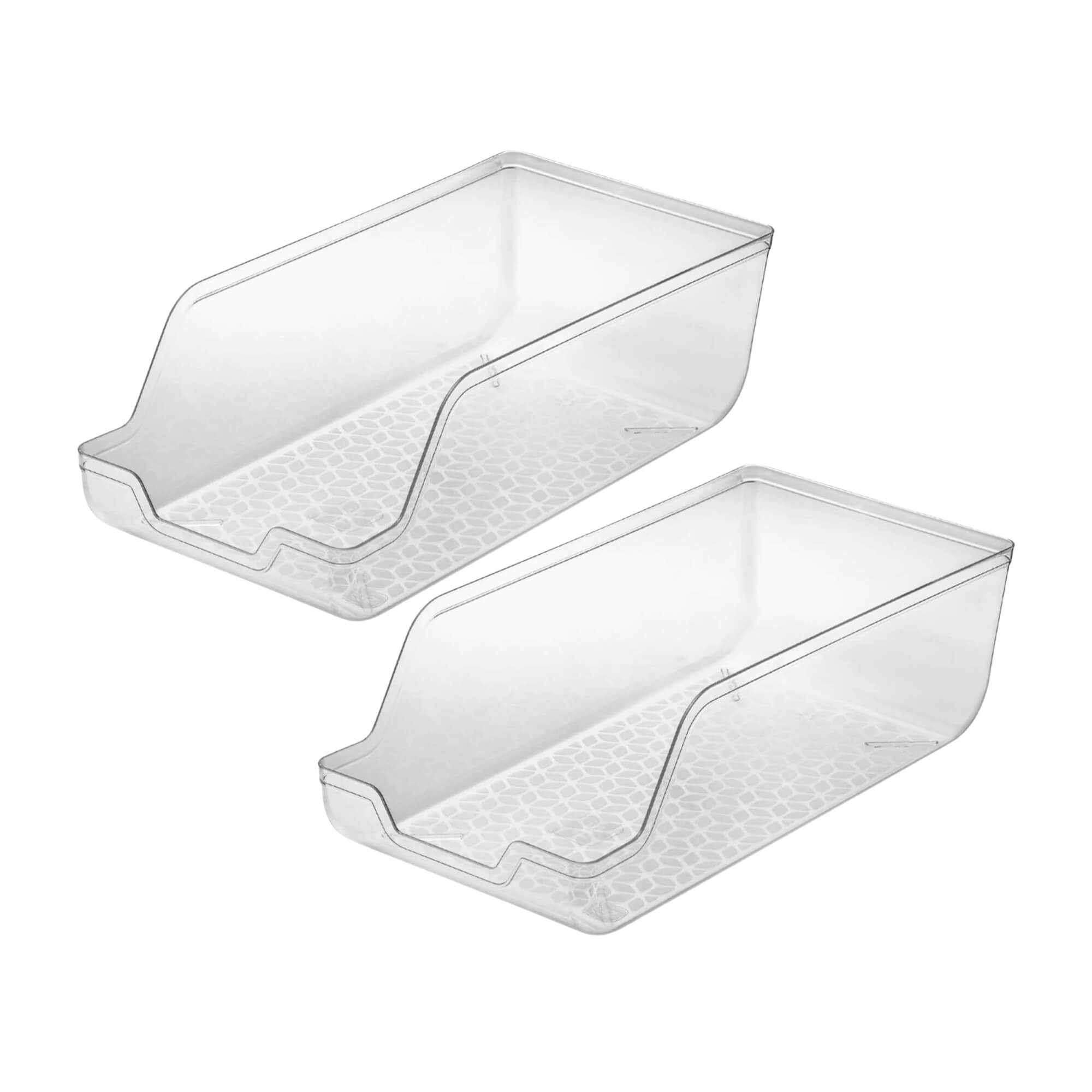 COMP Kit com 2x Porta Latas Transparente de Plástico 10 à 12 Latas UZ Utilidades