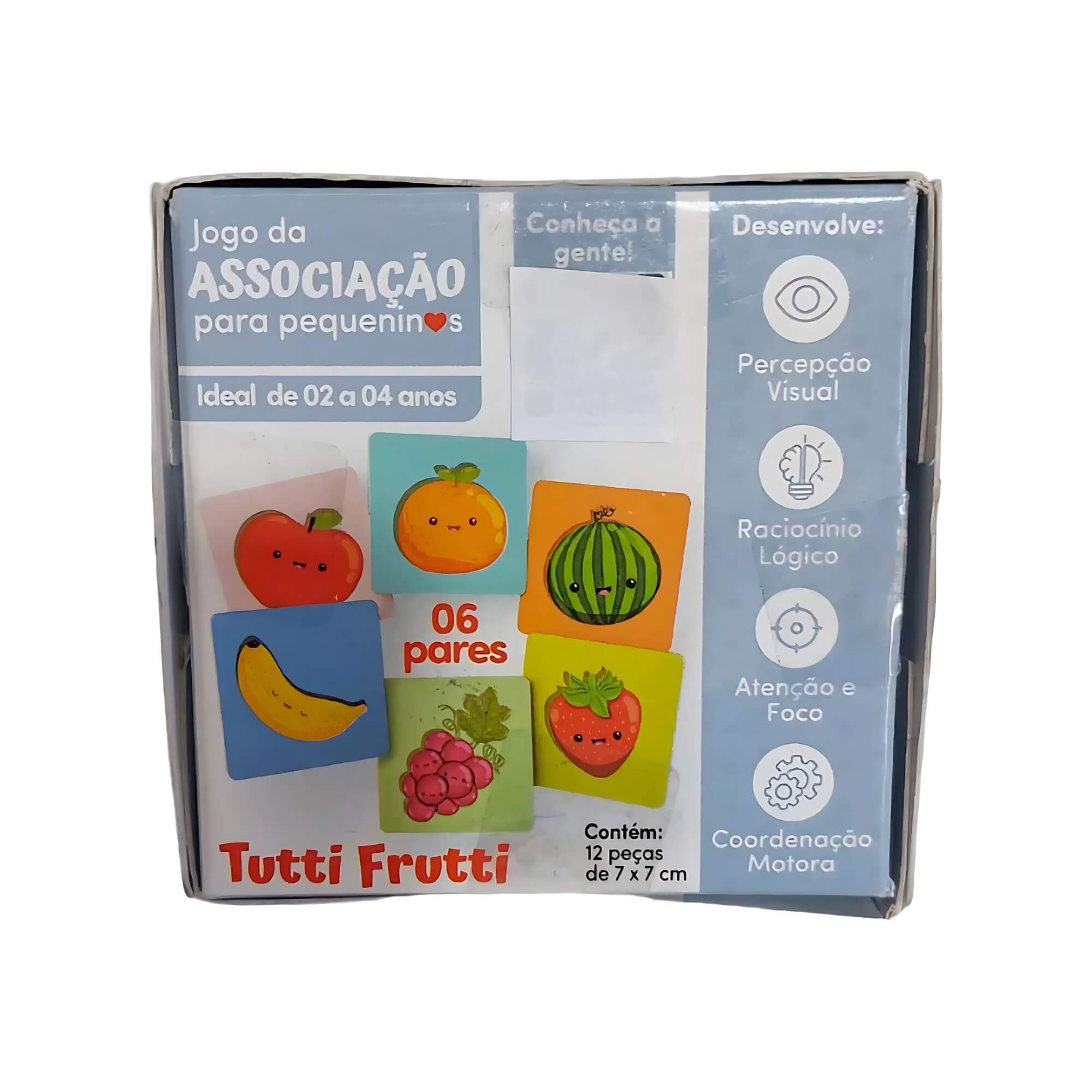 COMP Kit Jogos Educativos Infantis: Associação Tutti Frutti + Blocos Pedagógicos Frutinhas