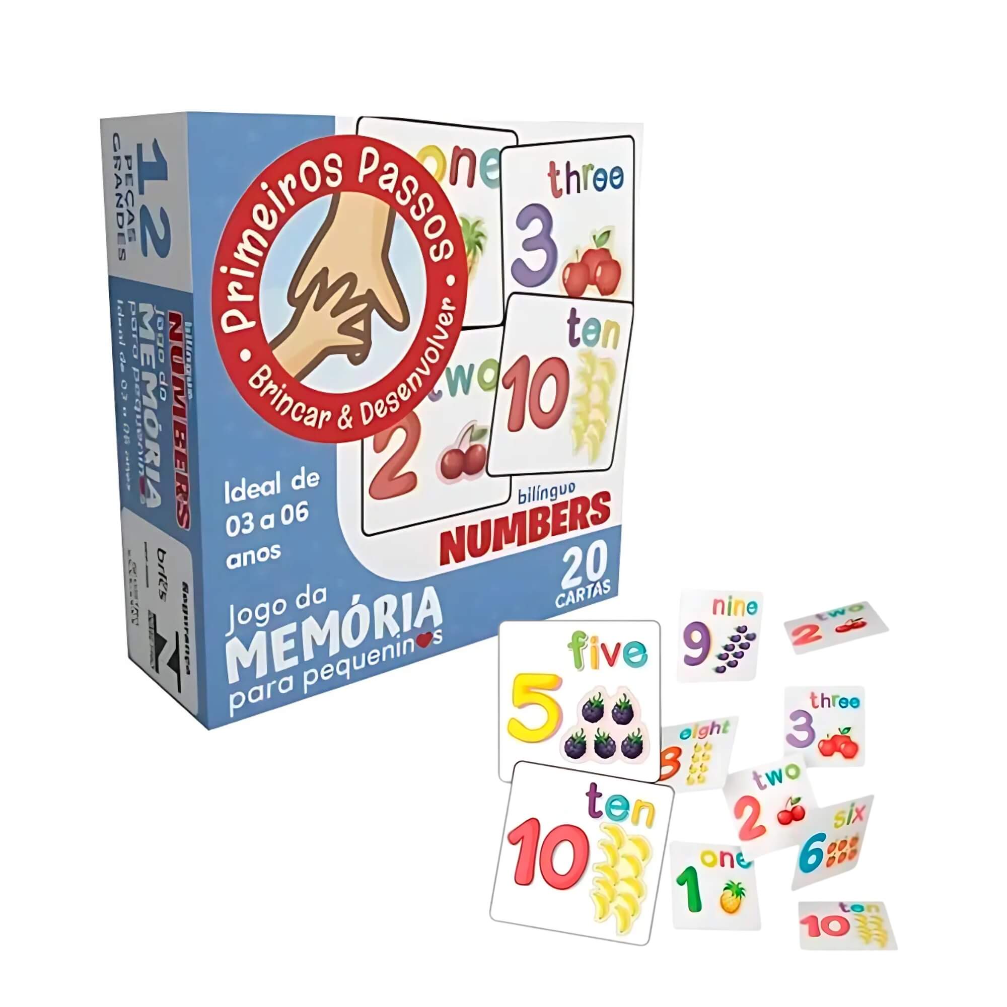 Kit Educativo Infantil Alfabeto e Palavras Xalingo + Jogo da Memória Numbers