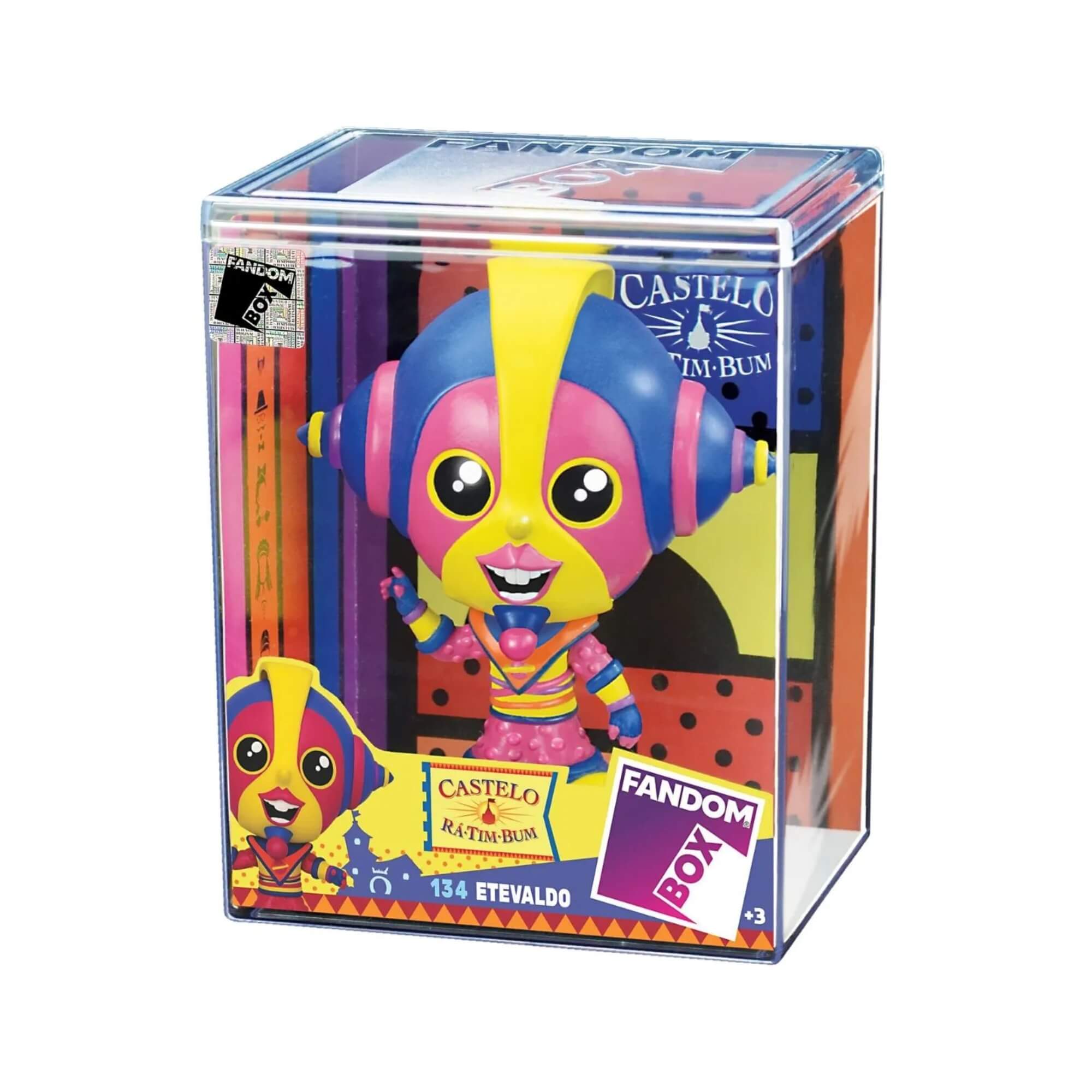 VAR Unidade Fandom Box Castelo Ra Tim Bum Boneco Colecionável 16cm Vinil Atóxico Lider Personagem:Etevaldo