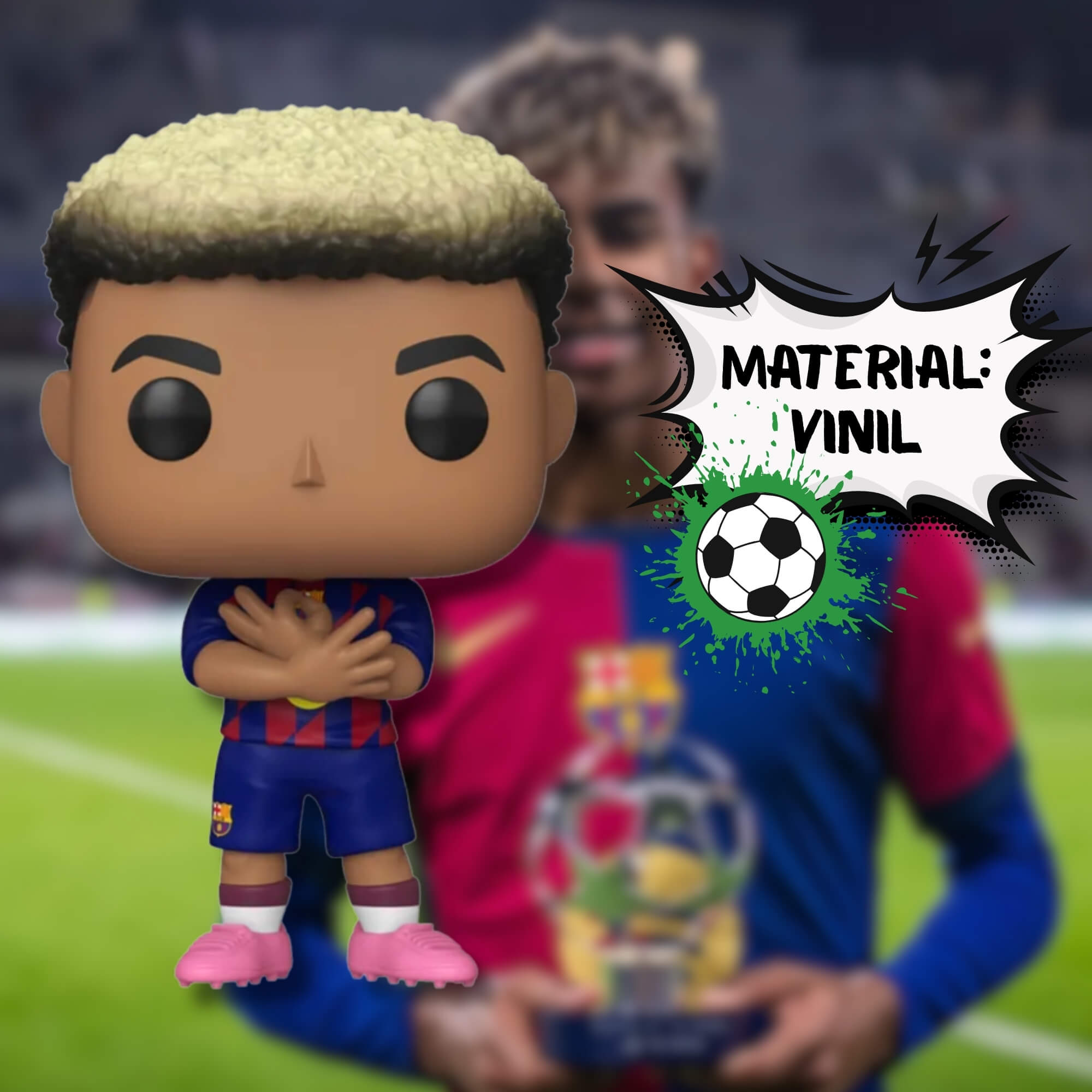 VAR Boneco Funko Pop! Astros do Futebol (Escolha o Jogador) Jogador:Lamine Yamal