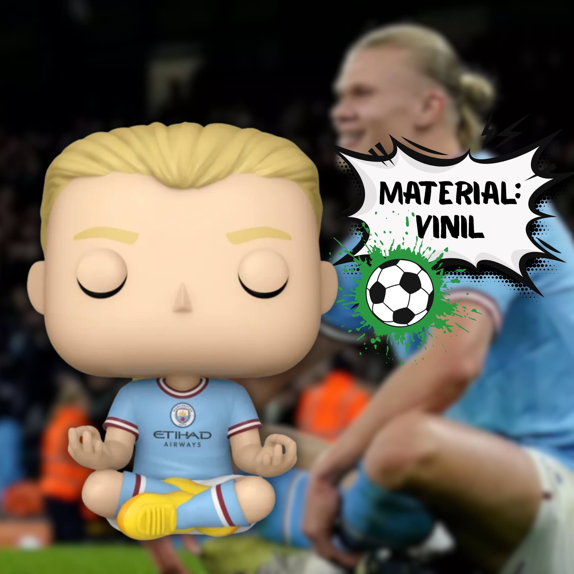 VAR Boneco Funko Pop! Astros do Futebol (Escolha o Jogador) Jogador:Haaland