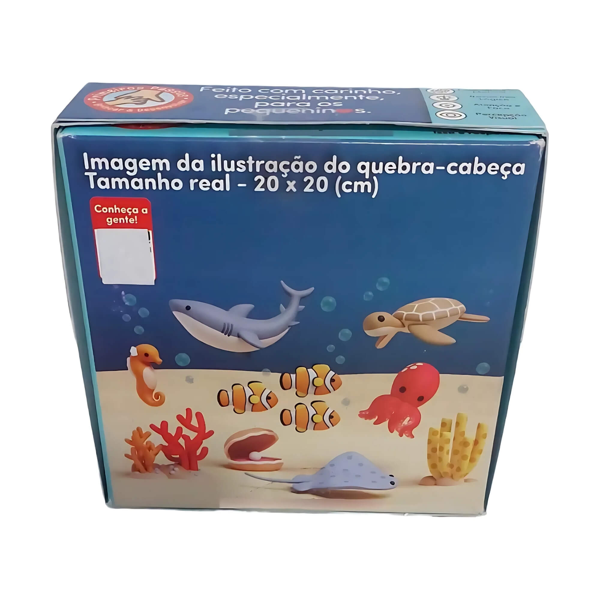 COMP Kit Quebra-Cabeça Infantil Cooper Fun Fundo do Mar + Big Fofossauros Xalingo