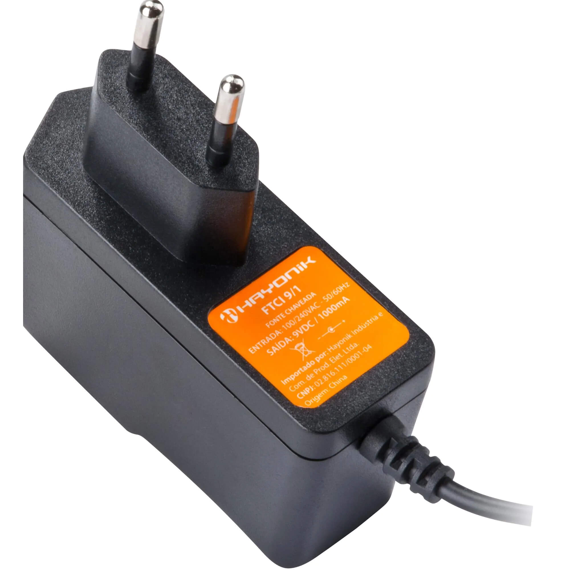 COMP Kit com 5x Fontes Chaveadas 9VDC 1A 9W P4 C+ FTCI 9/1 Bivolt Hayonik