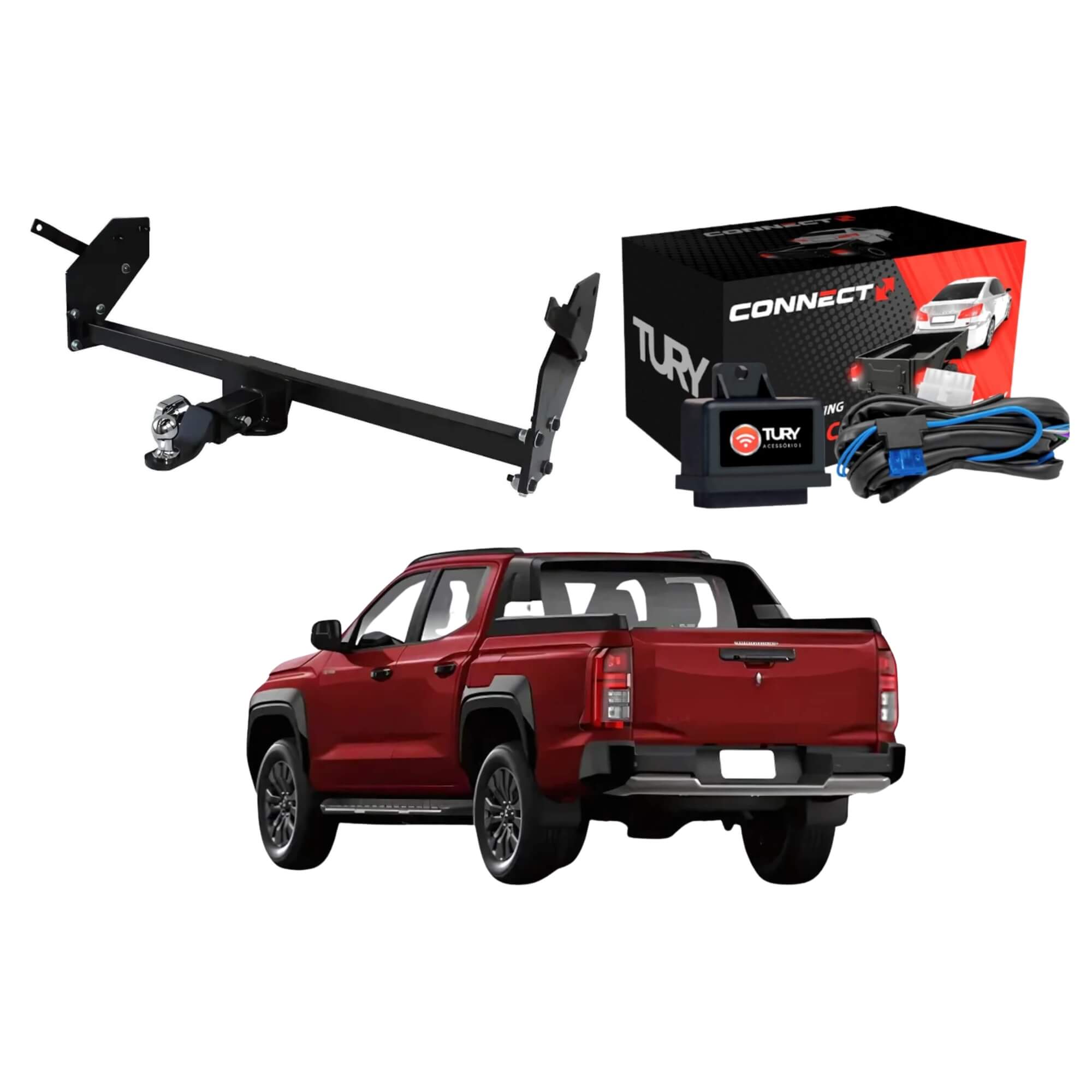 Kit Engate Reboque Removível Triton Katana 2025 + Módulo de Proteção Elétrica