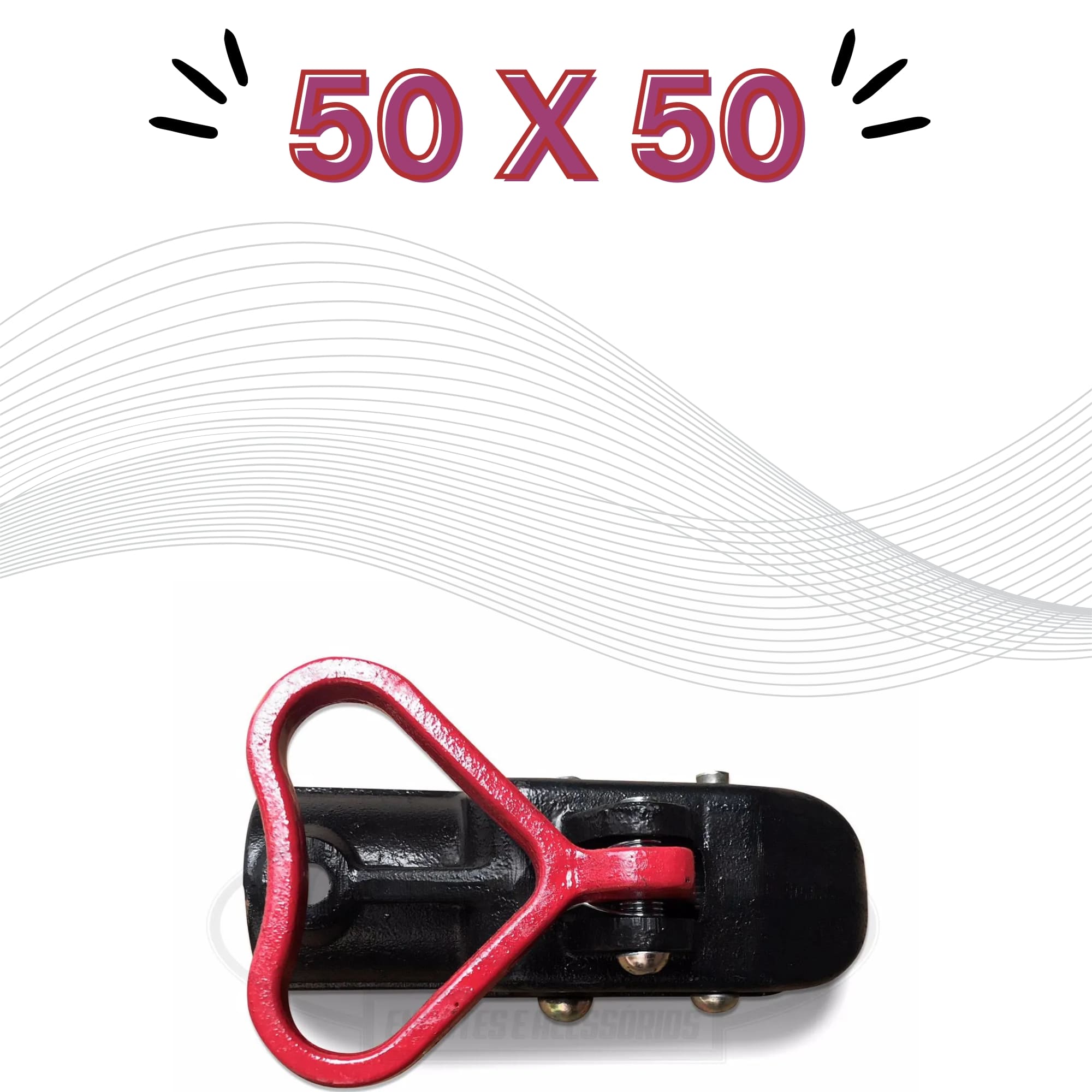 COMP Kit Munheca p/ Engates Karmann c/ Trava de Segurança 25KG 50x50 + Módulo de Proteção Elétrica