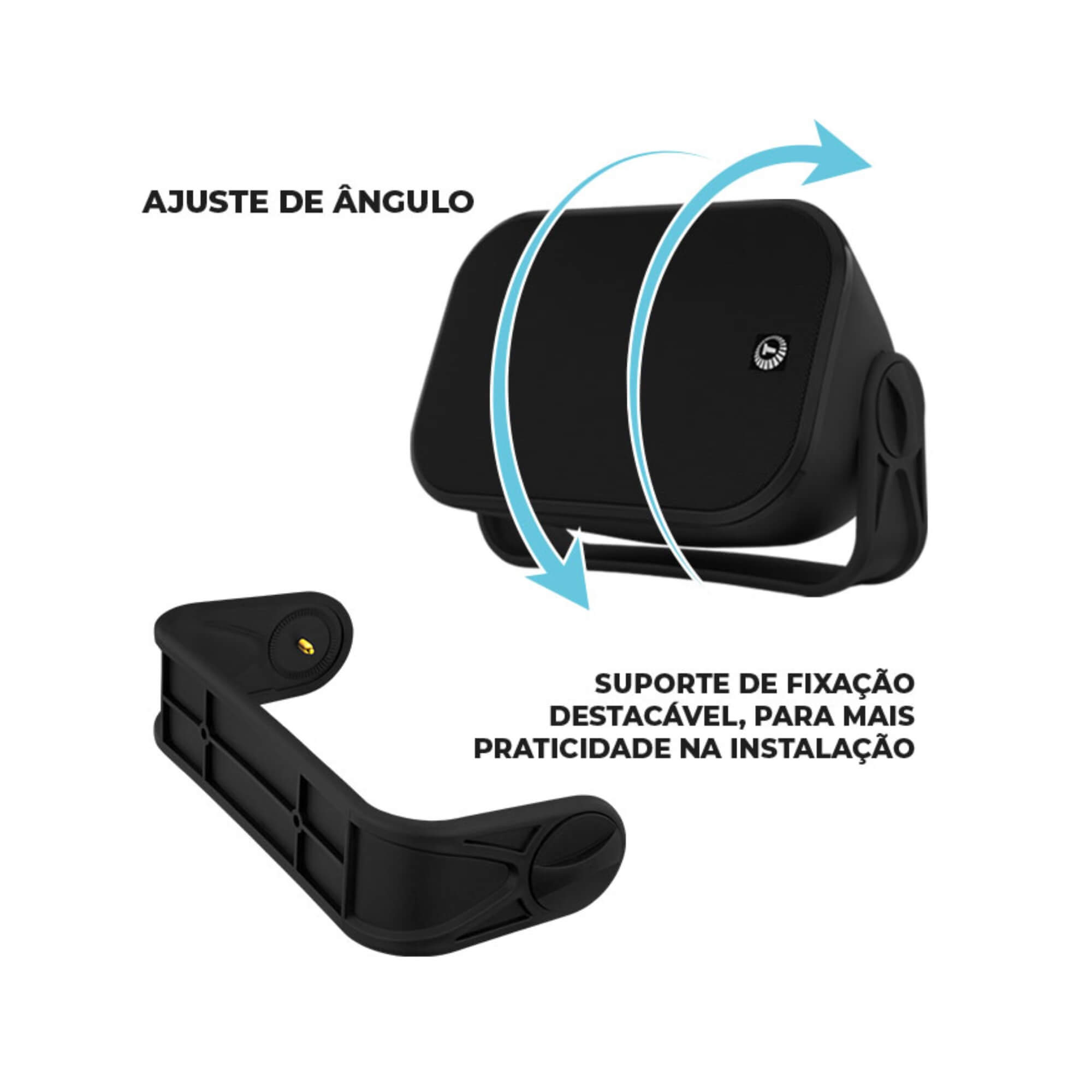 Caixa de Som Sobrepor Outdoor TAQ-62 8Ohms 120W 6" Pol cor Preta (Par) Taramps - 902501