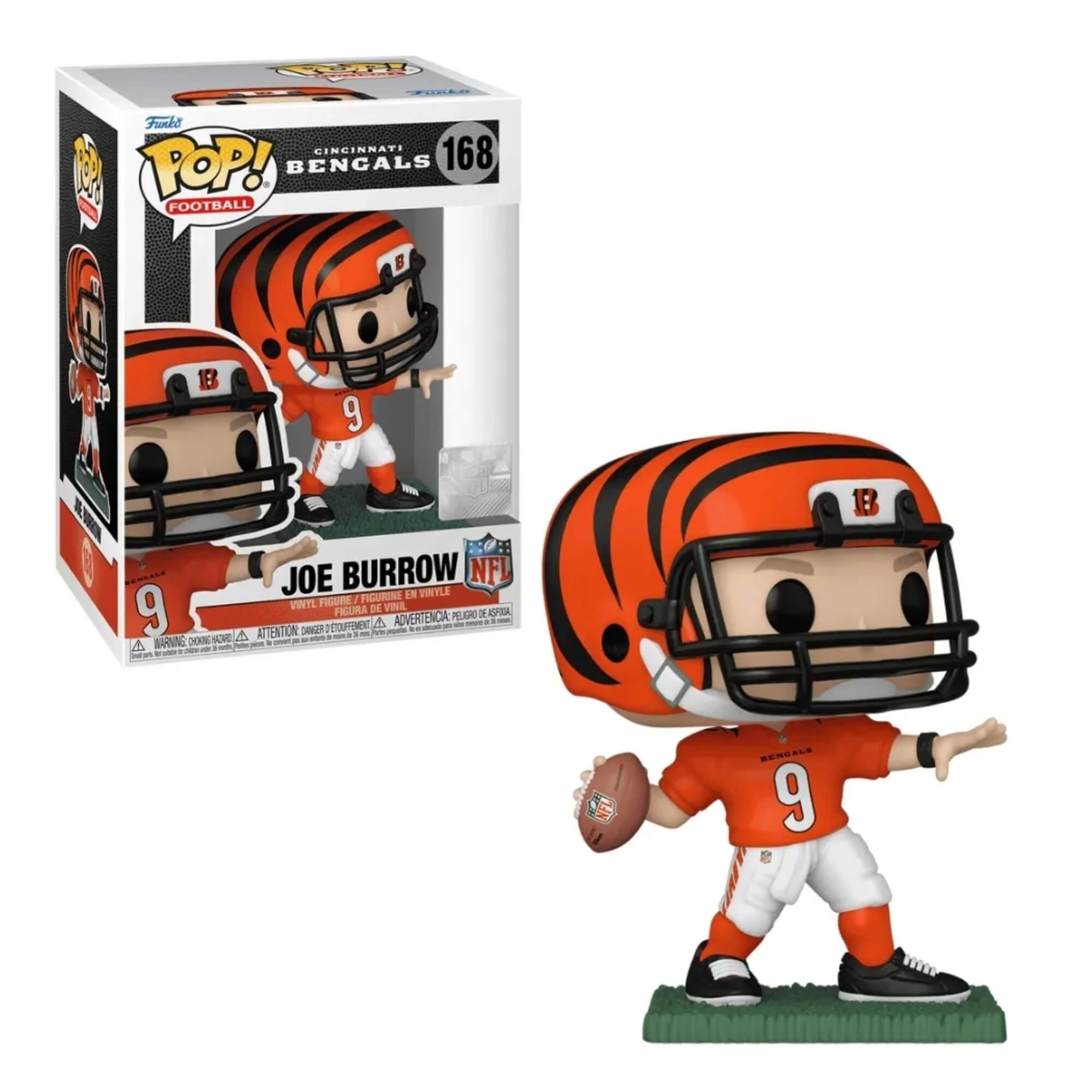 VAR Boneco Colecionável Funko Pop! Jogadores da NFL (Escolha Seu Modelo) Jogador:Joe Burrow