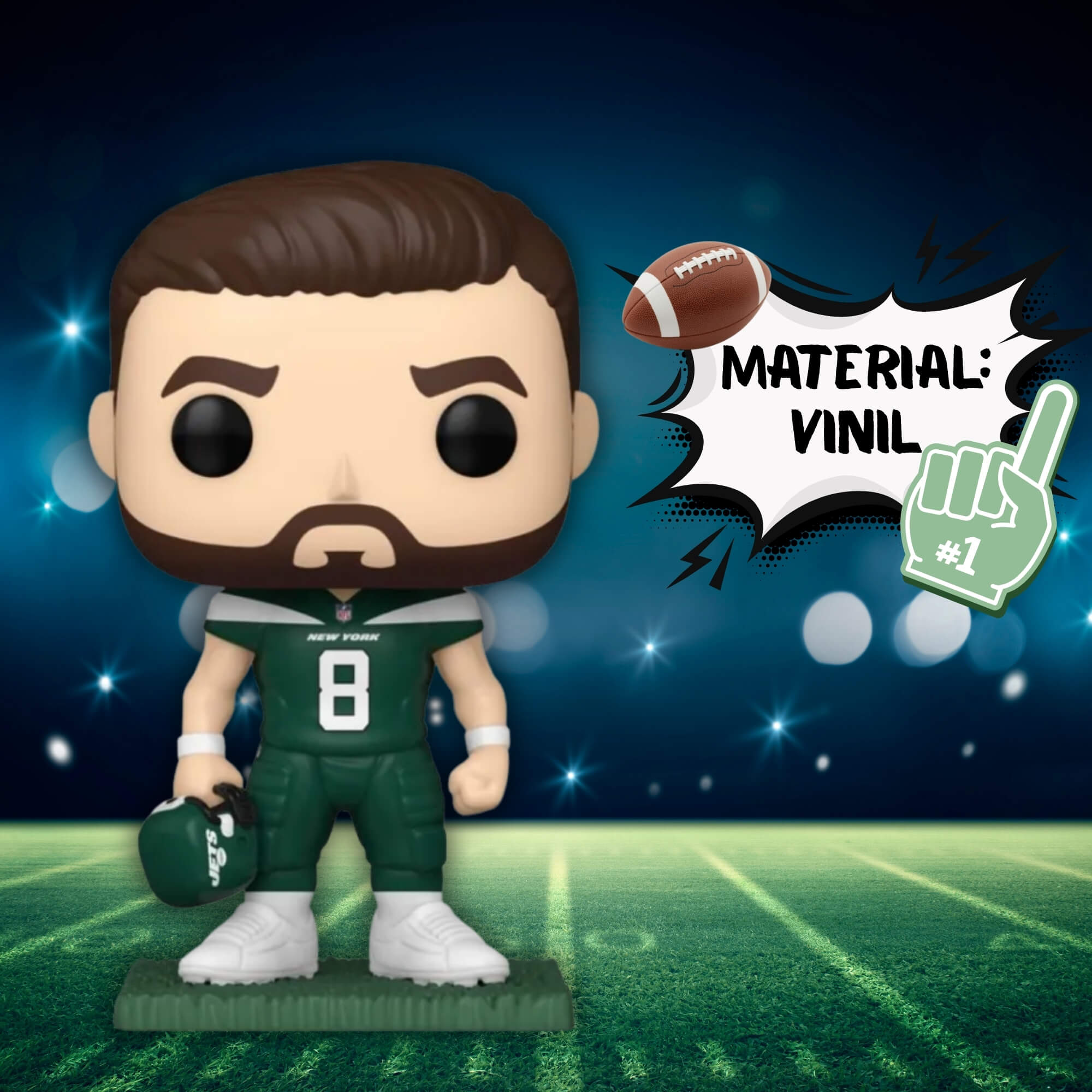 VAR Boneco Colecionável Funko Pop! Jogadores da NFL (Escolha Seu Modelo) Jogador:Aaron Rodgers