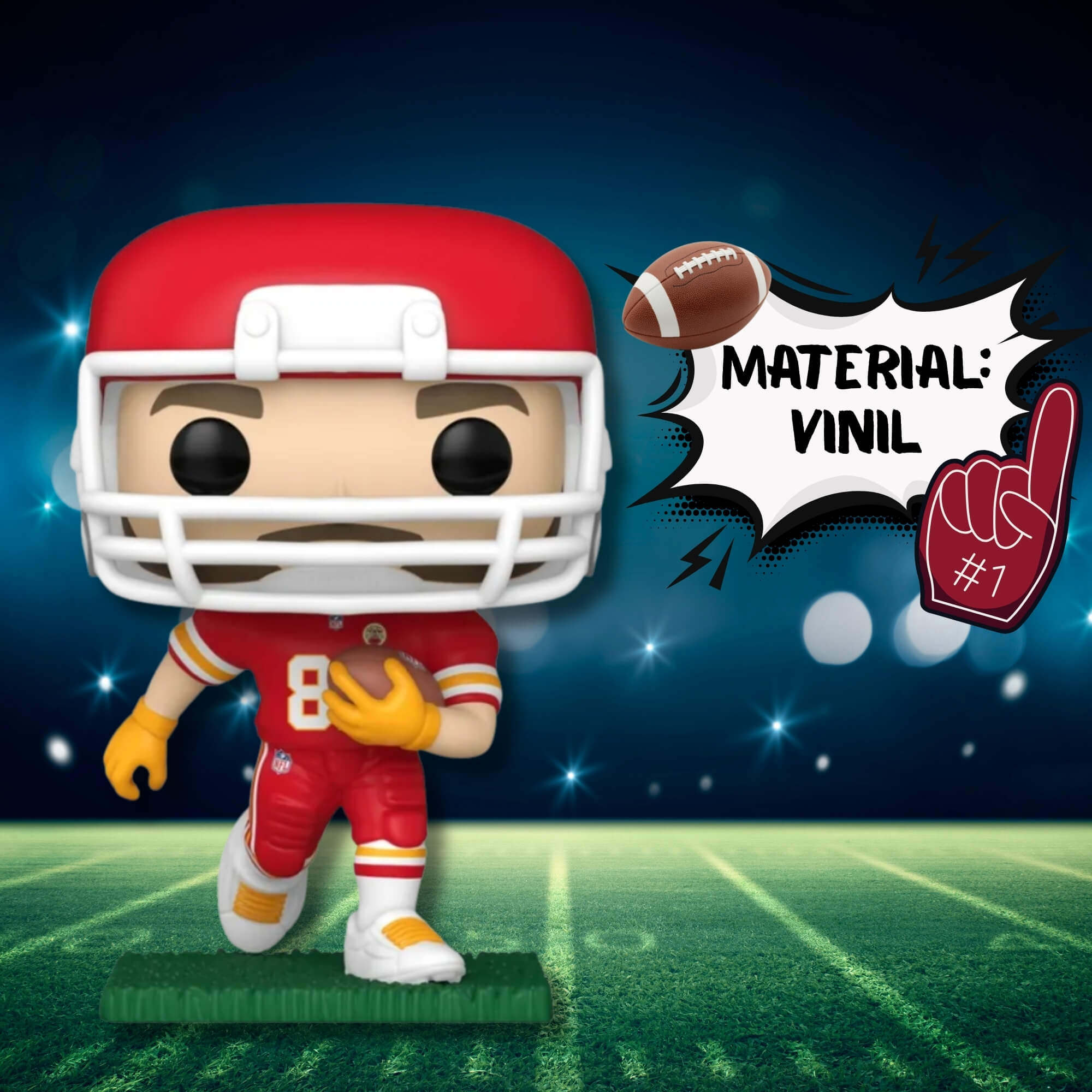 VAR Boneco Colecionável Funko Pop! Jogadores da NFL (Escolha Seu Modelo) Jogador:Travis Kelce