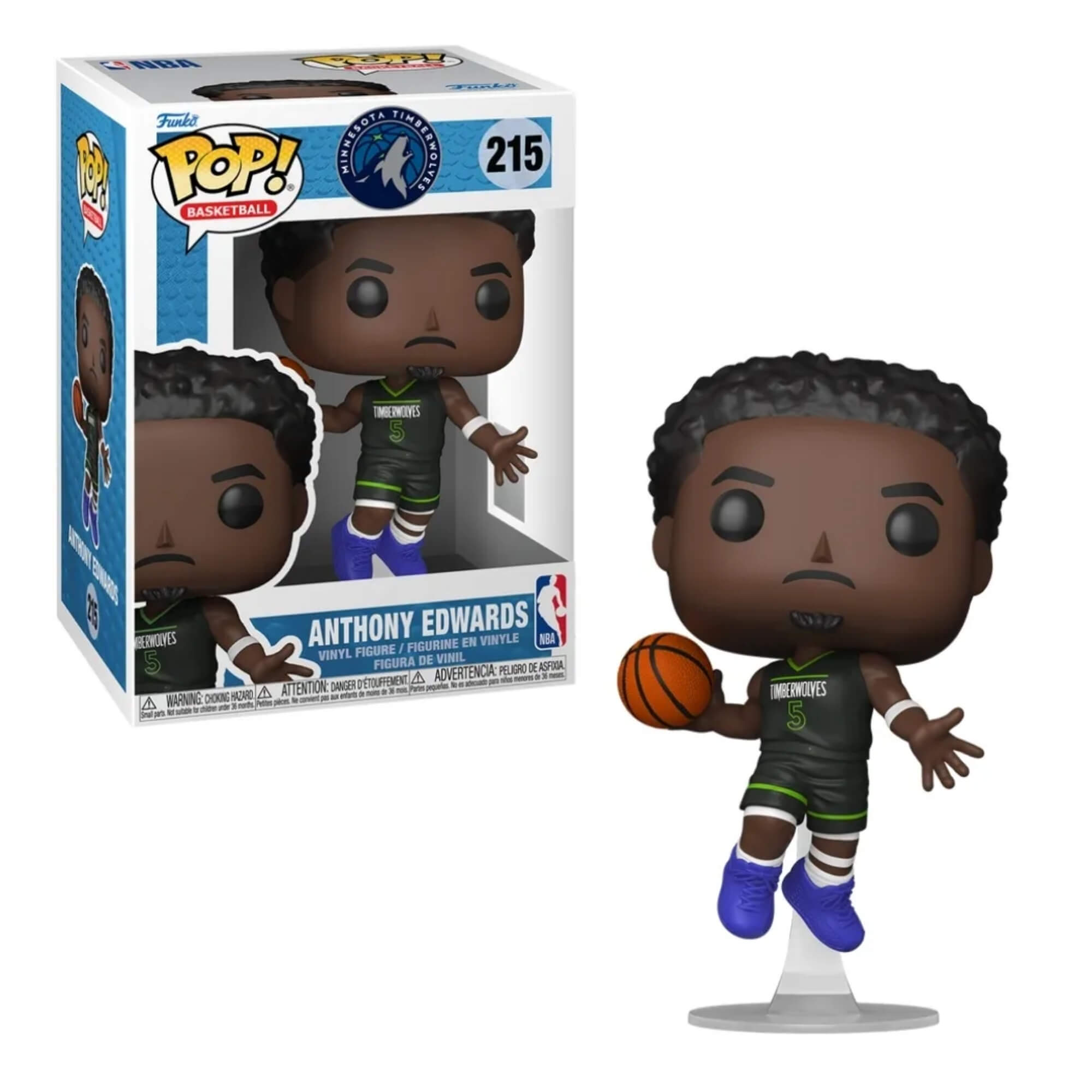 VAR Funko Pop! NBA Jogadores Colecionáveis Vinil Original (Escolha) jogador: Anthony Edwards