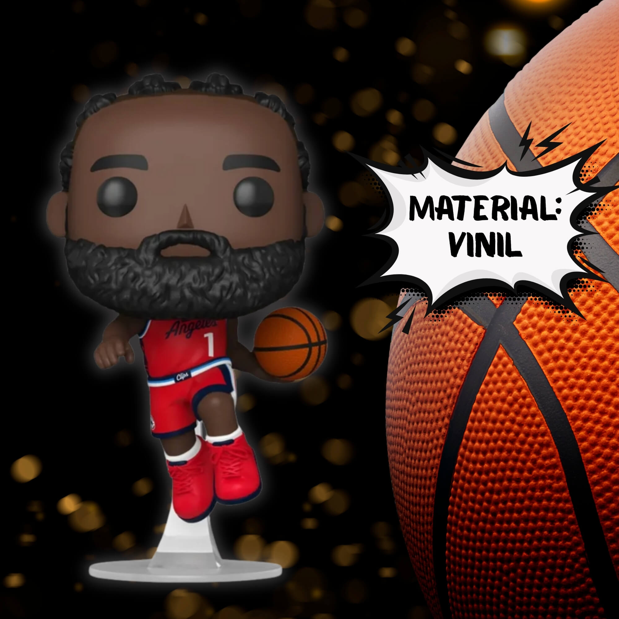 VAR Funko Pop! NBA Jogadores Colecionáveis Vinil Original (Escolha) jogador:James Harden