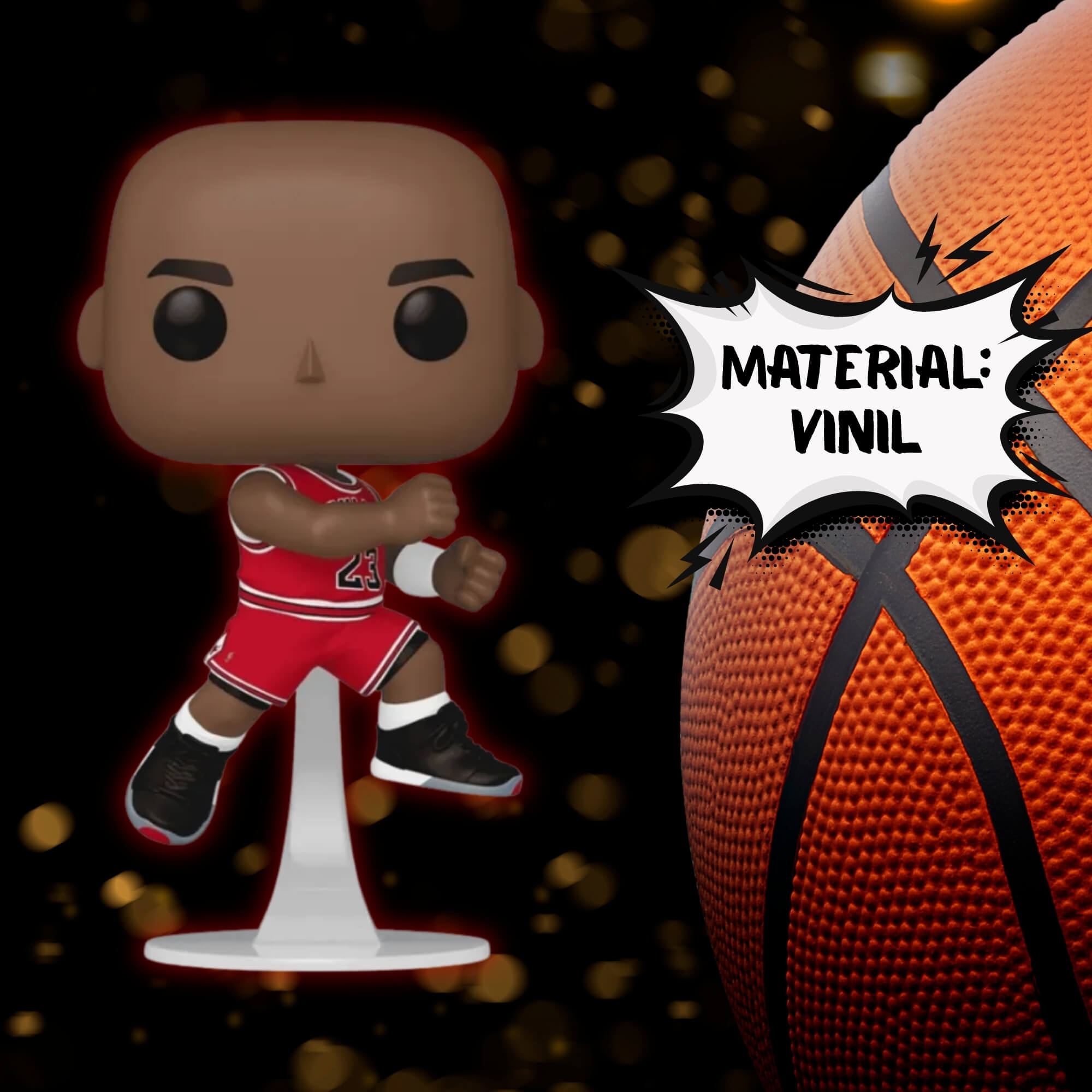 VAR Funko Pop! NBA Jogadores Colecionáveis Vinil Original (Escolha) jogador:Michael Jordan