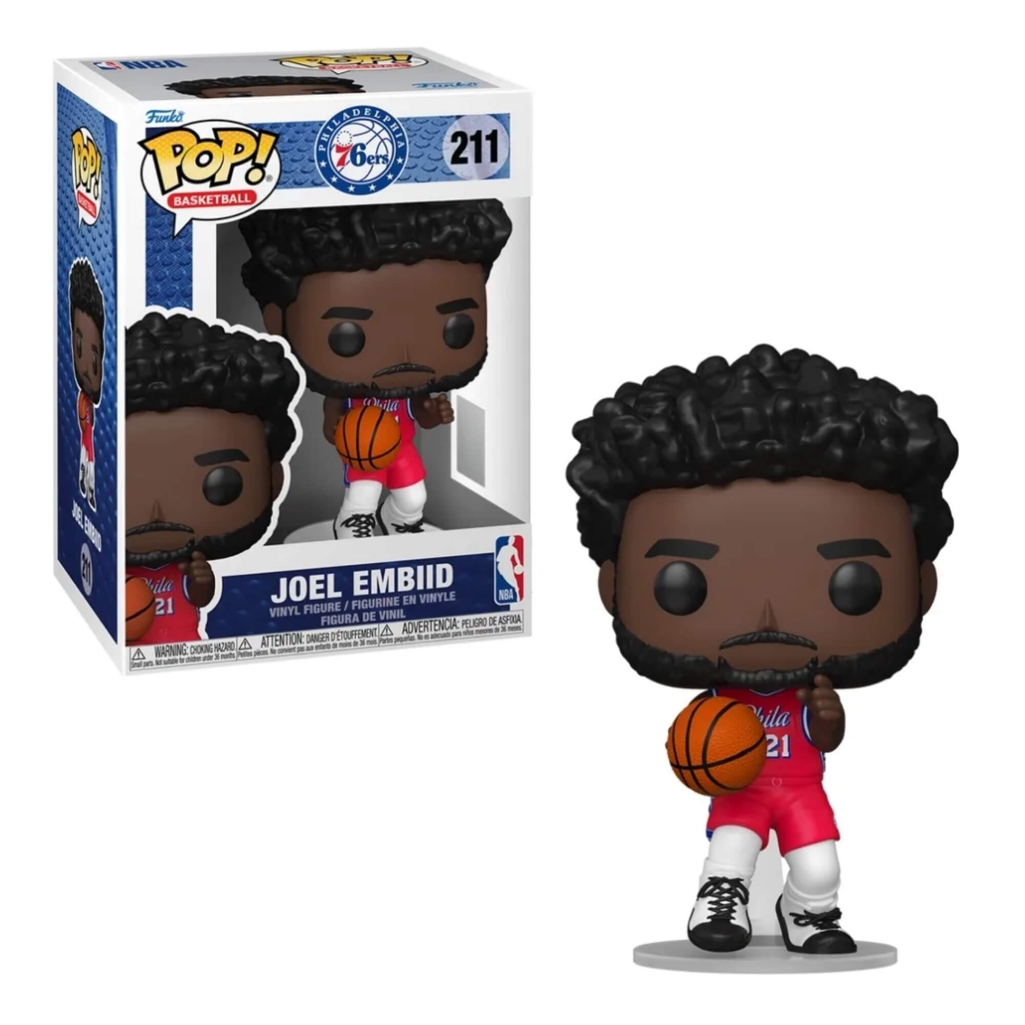 VAR Funko Pop! NBA Jogadores Colecionáveis Vinil Original (Escolha) jogador:Joel Embiid