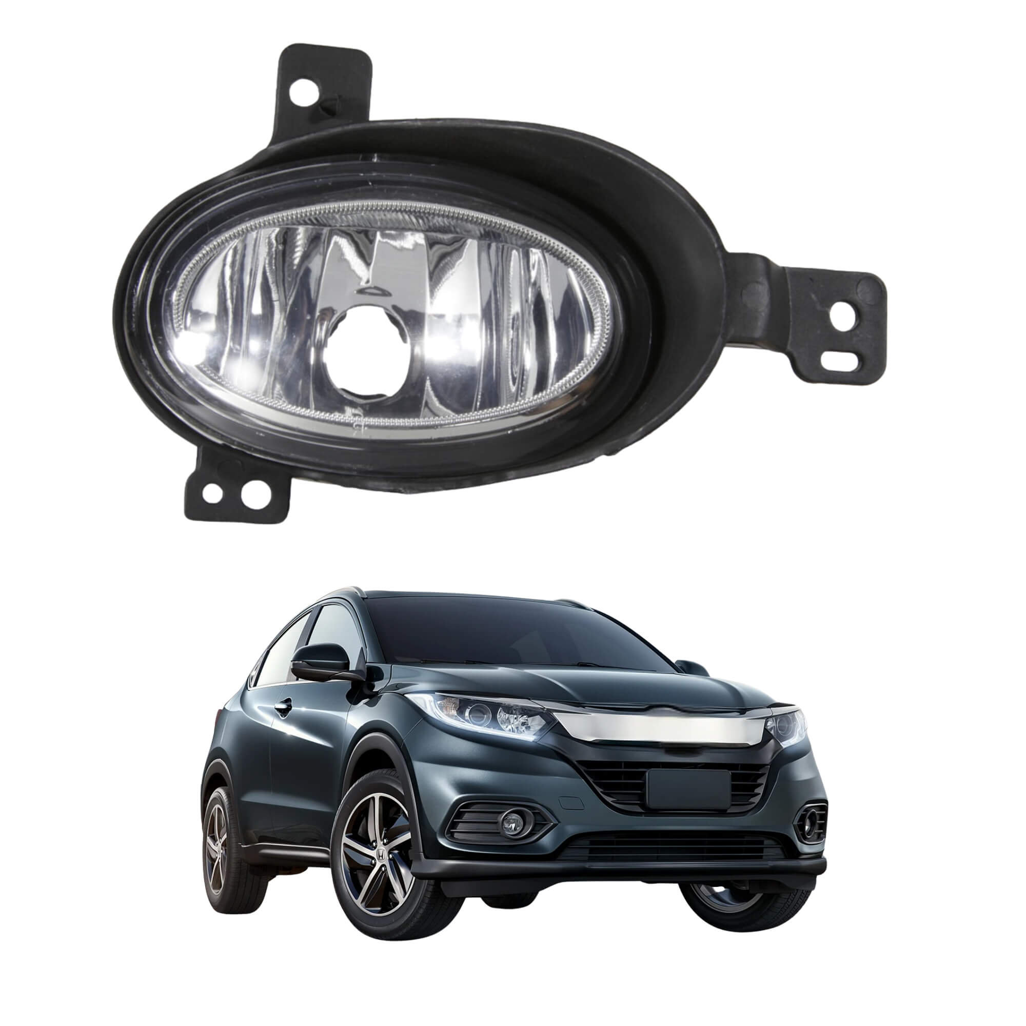 COMP Kit Farol Auxiliar HR-V 15/19 Shocklight (Lado Direito + Lado Esquerdo) + 2 Lâmpadas H8 35W