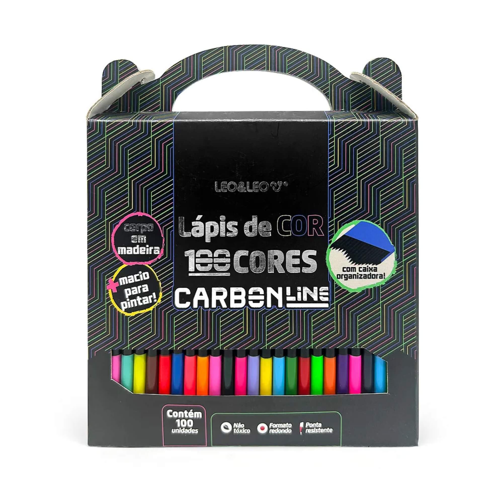 VAR Lápis de Cor Linha Carbon Line Leo&Leo – Escolha Tipo/quantidade:100 cores