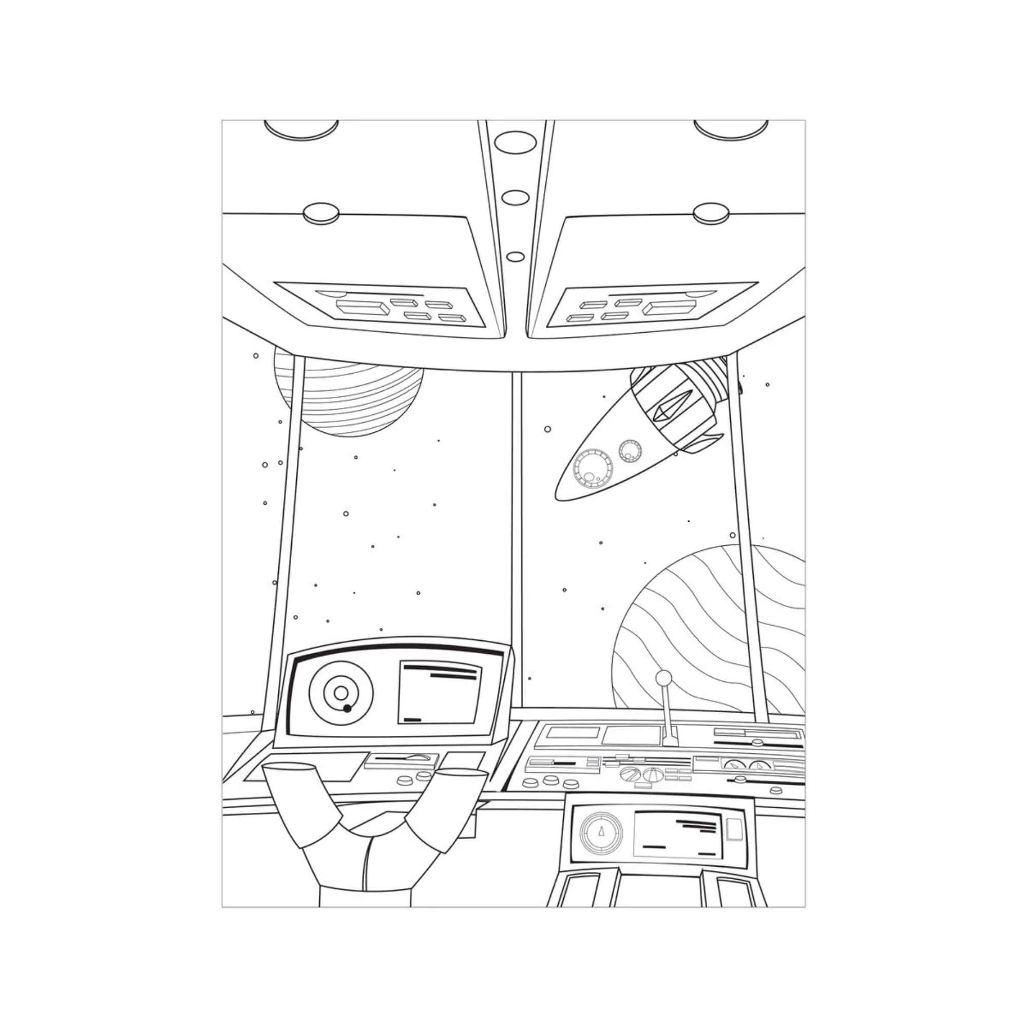 VAR Livro Para Colorir Pedagógico com Adesivos e Lápis Leo&Leo (Escolha o Tema) Tema:Livro Para Colorir Galáxia