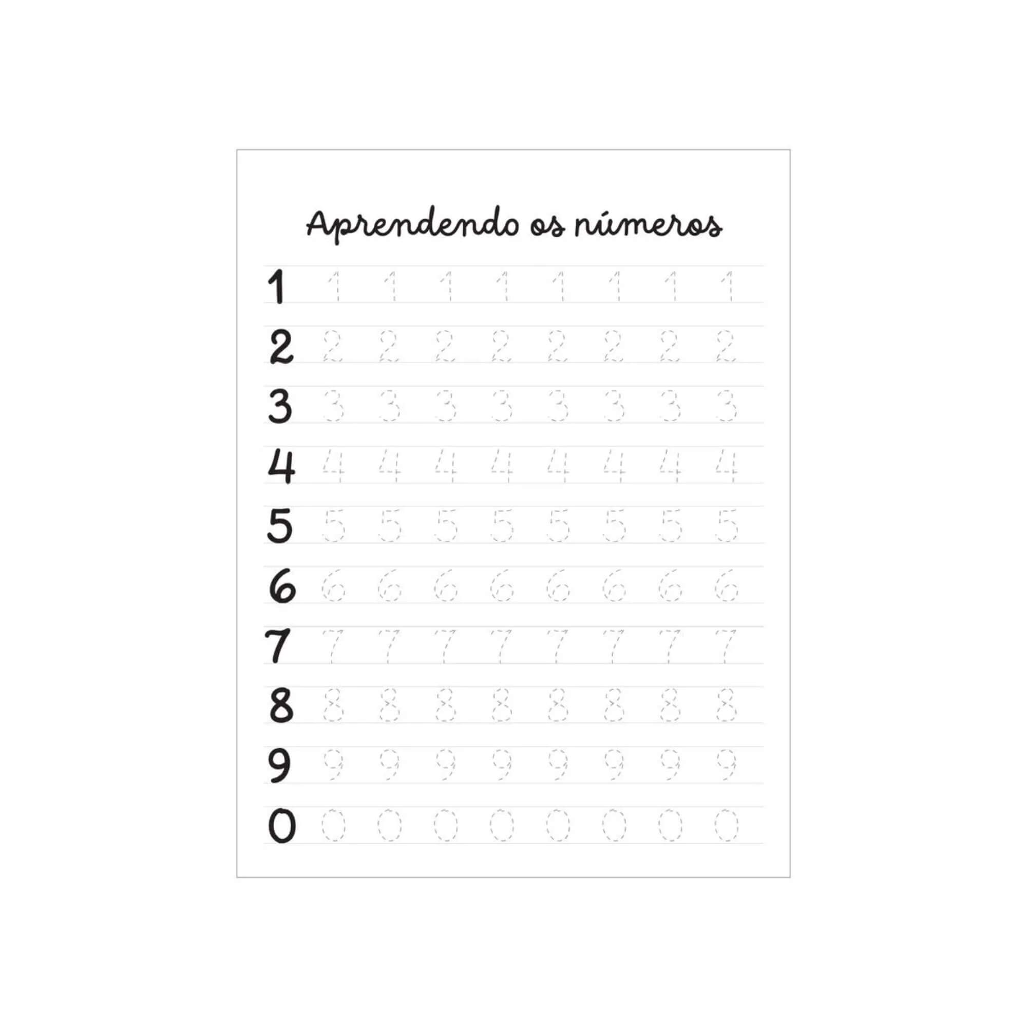 VAR Livro Para Colorir Pedagógico com Adesivos e Lápis Leo&Leo (Escolha o Tema) Tema:Livro para Colorir Caligrafia
