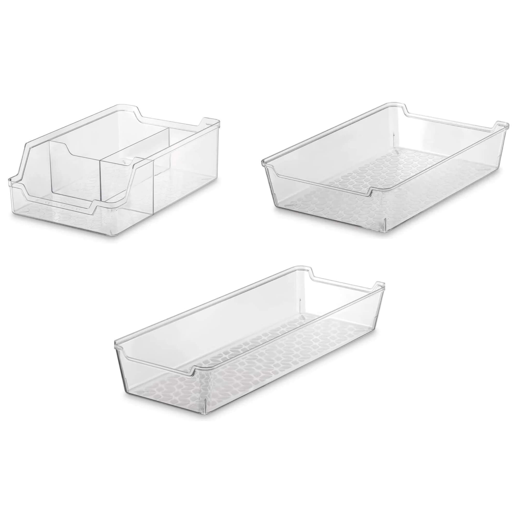 VAR Organizador de Plástico Multiuso Transparente Uz Utilidades (Escolha)