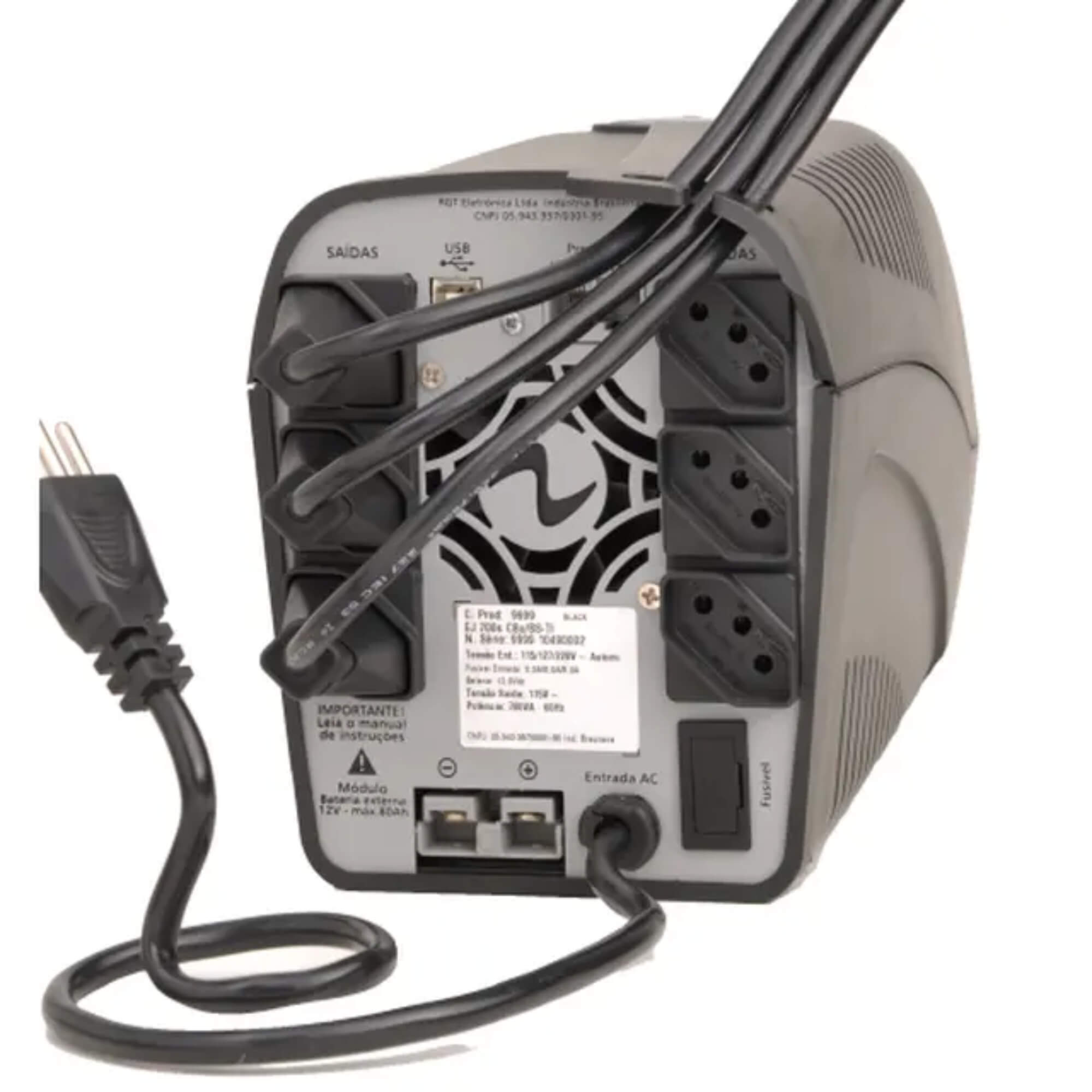 Nobreak Easy Pro 10 Tomadas Estabilizador Interno 1600VA 115/127/220V 60HZ Ragtech - 20NEP4036