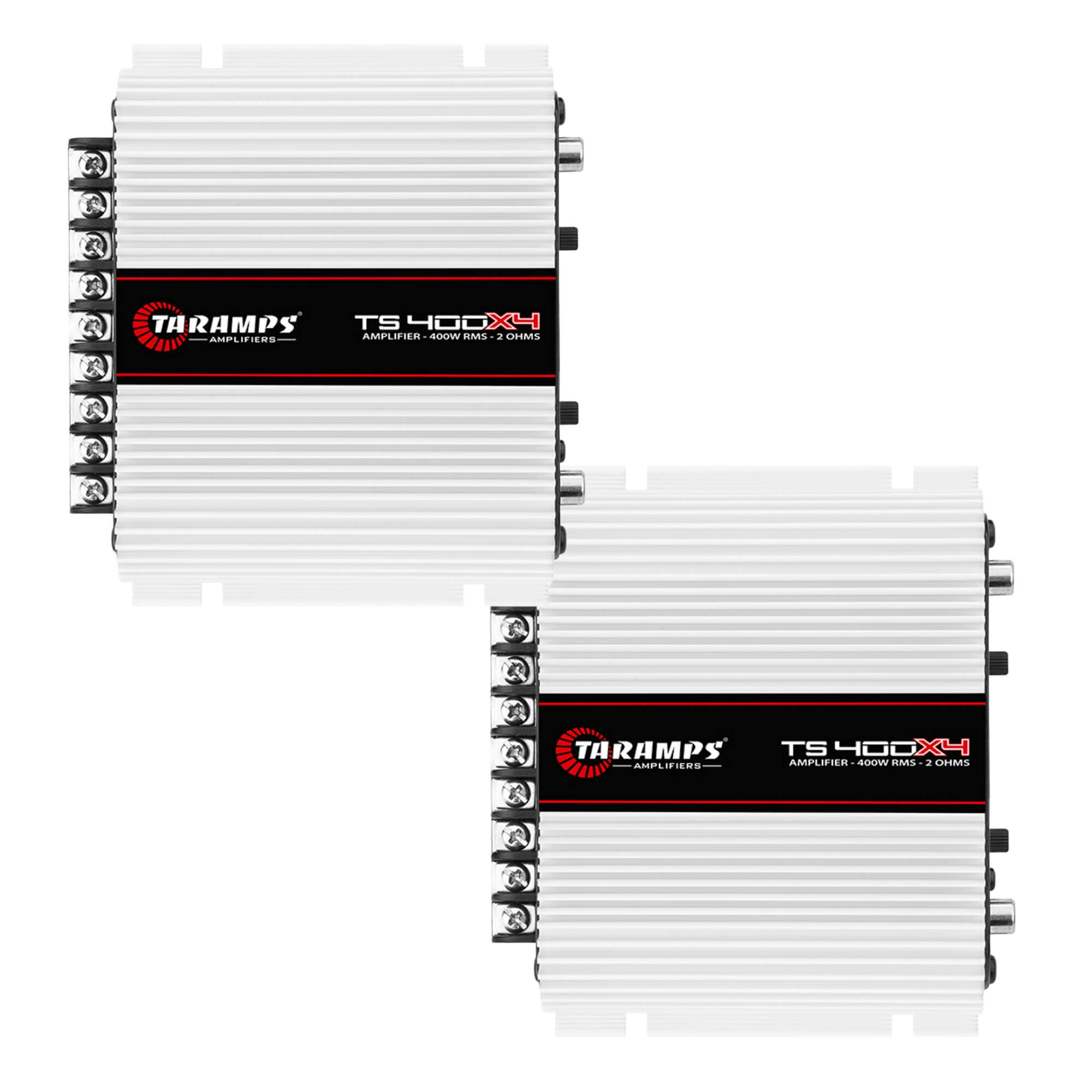 COMP 2 Módulos de Potência 400 watts Classe D 4 canais 100W RMS Taramps TS400 - 4x100WRMS
