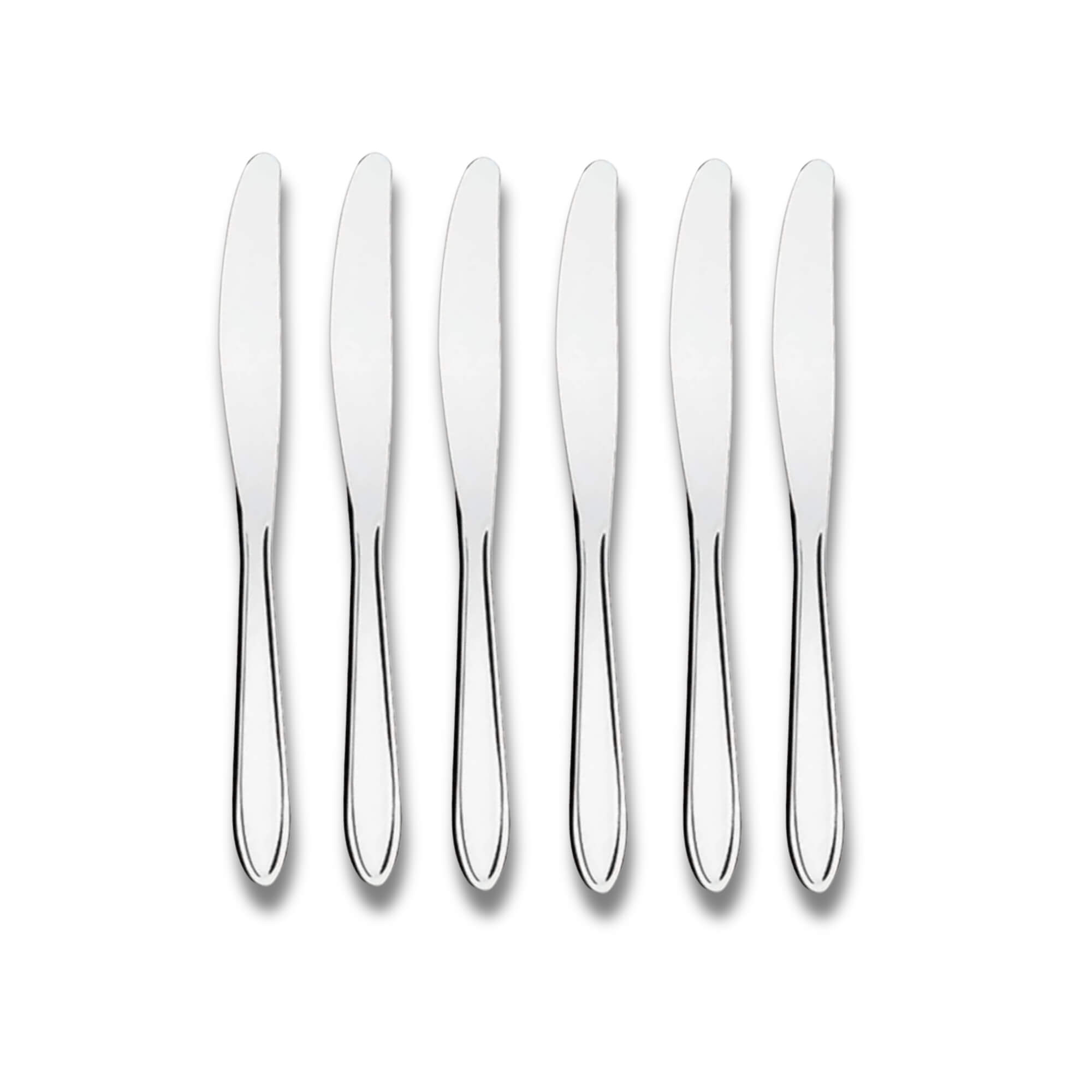 COMP Kit com 6 Facas de Mesa Lyon em Aço Inox Brinox