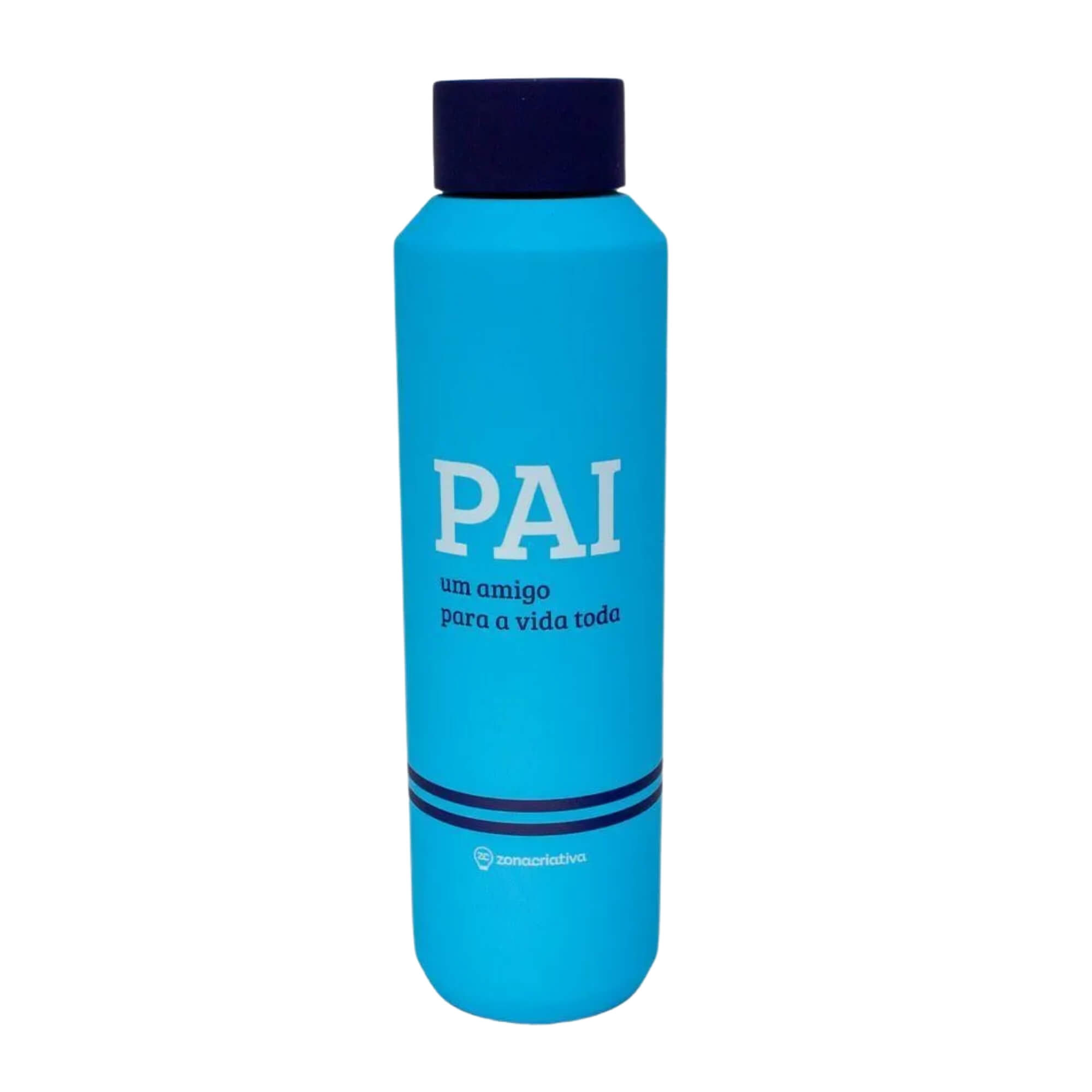 VAR Garrafa Acqua 600ml Aço Inox Zona Criativa (Escolha)