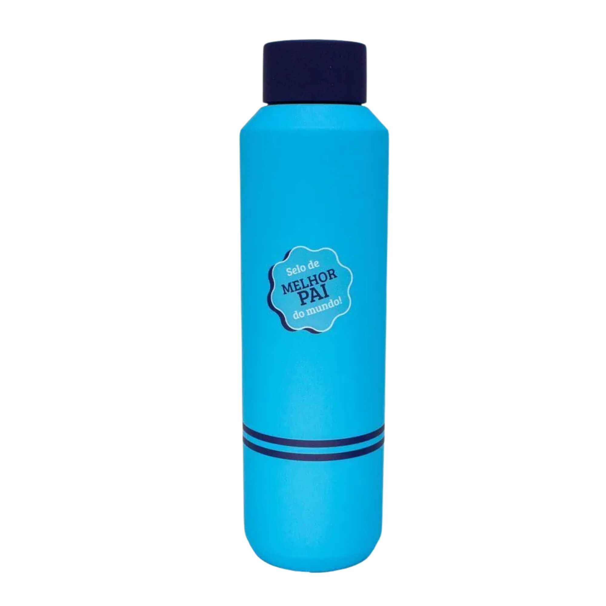 VAR Garrafa Acqua 600ml Aço Inox Zona Criativa (Escolha) Modelo:Pai Amigo