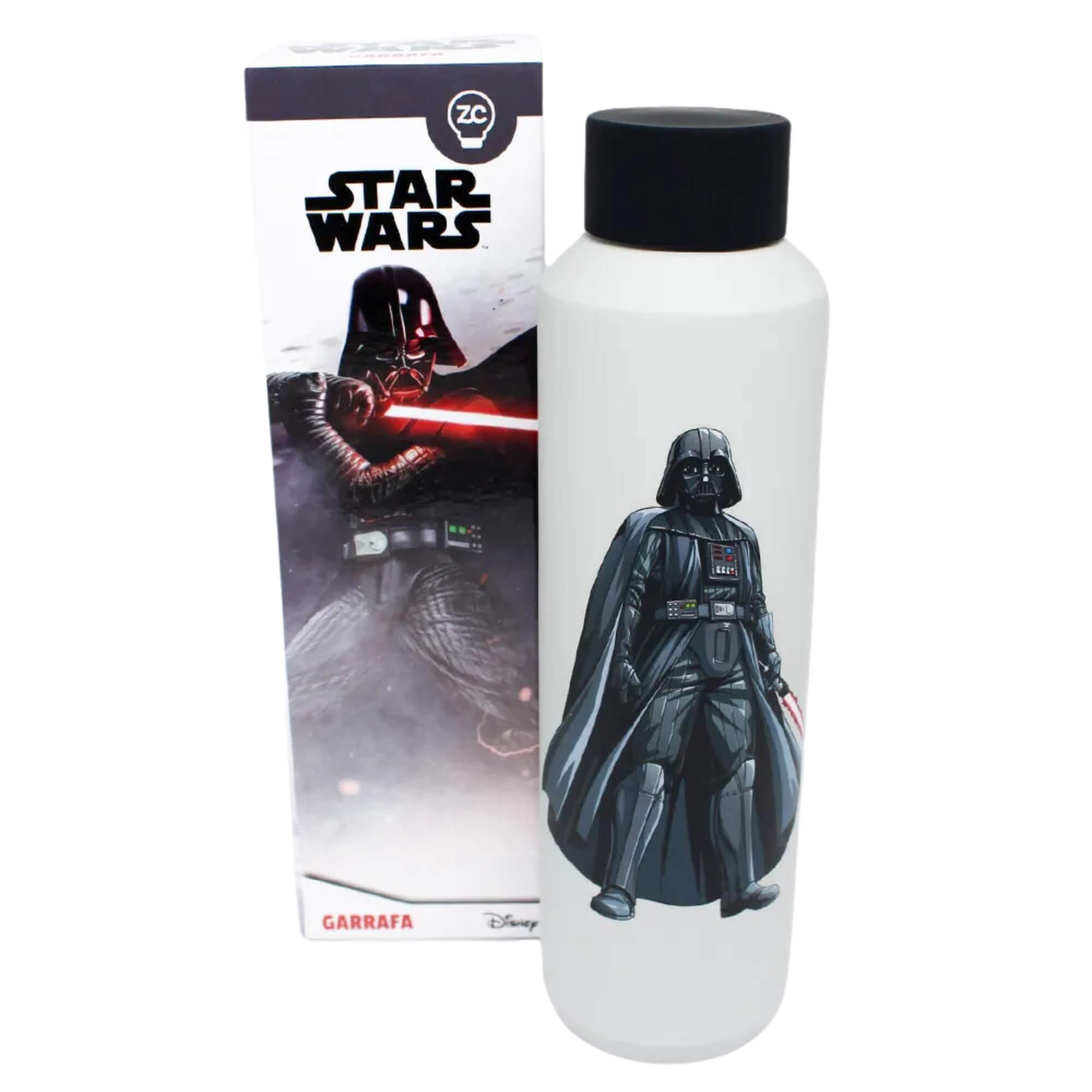 VAR Garrafa Acqua 600ml Aço Inox Zona Criativa (Escolha) Modelo:Darth Vader