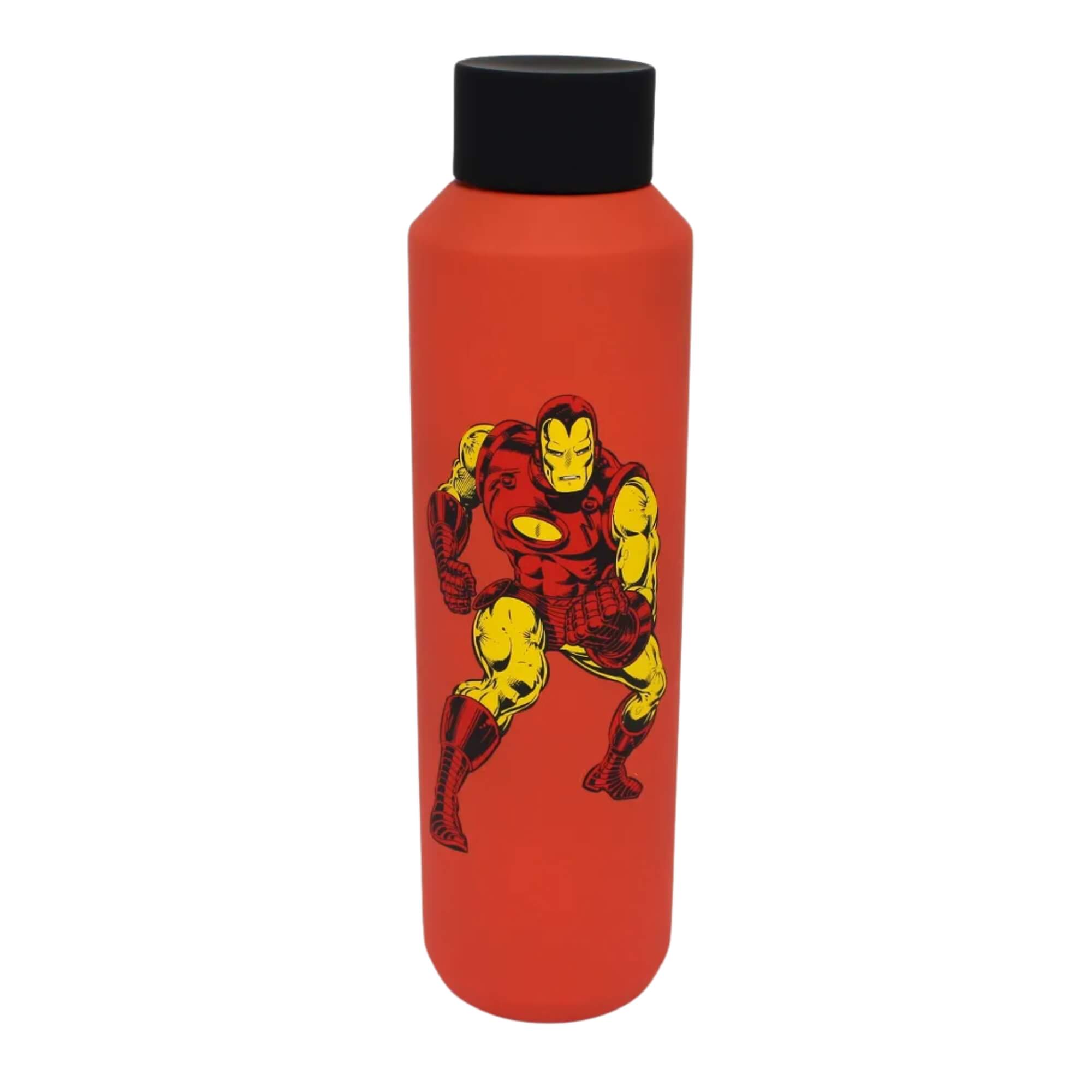 VAR Garrafa Acqua 600ml Aço Inox Zona Criativa (Escolha) Modelo:Homem de Ferro